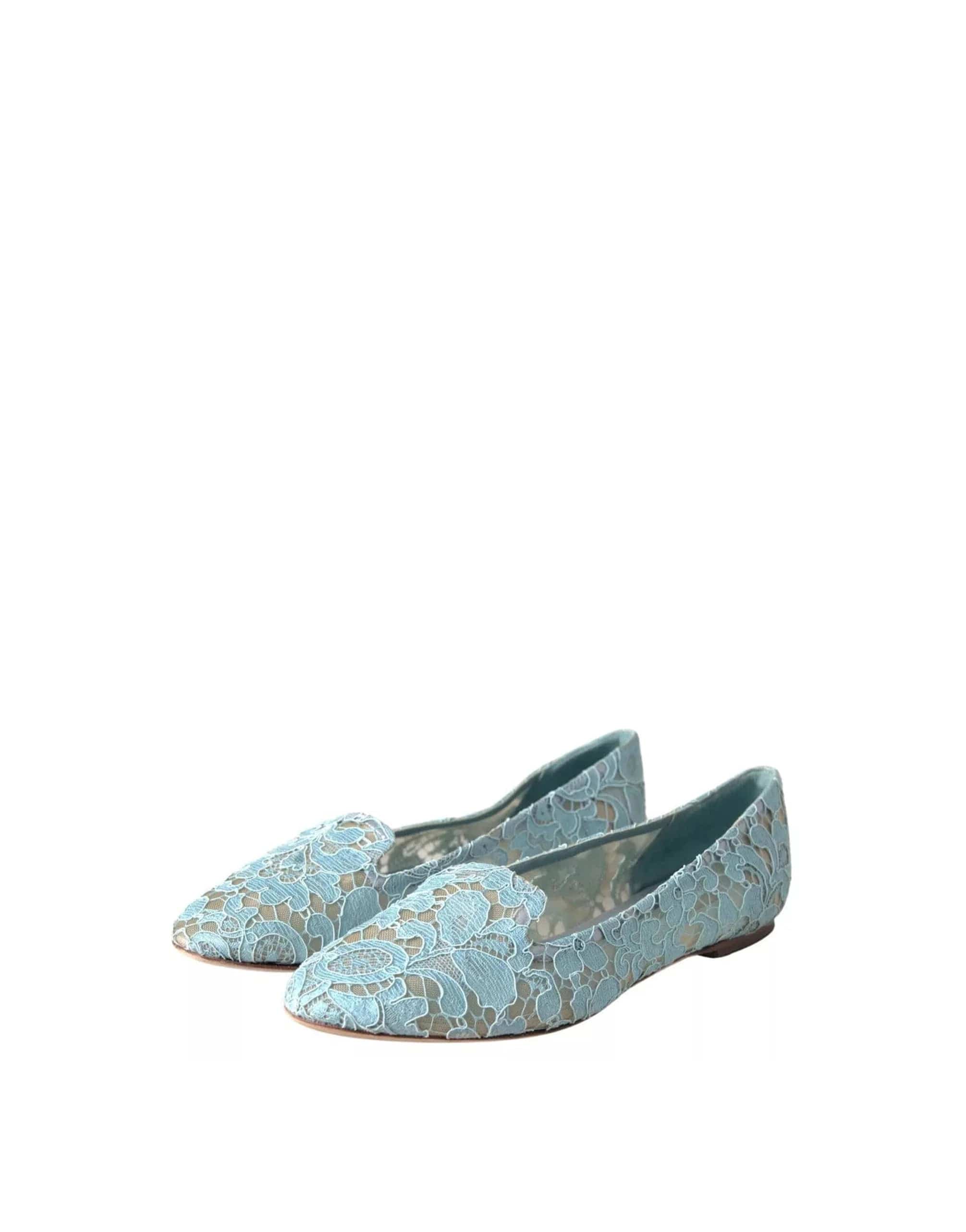 Dolce & Gabbana Floral Lace Flats