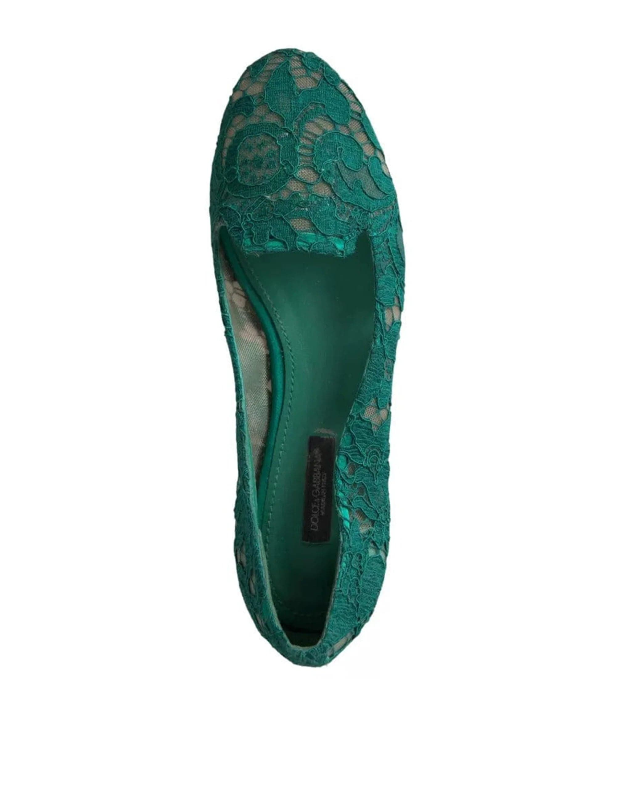 Dolce & Gabbana Floral Lace Flats