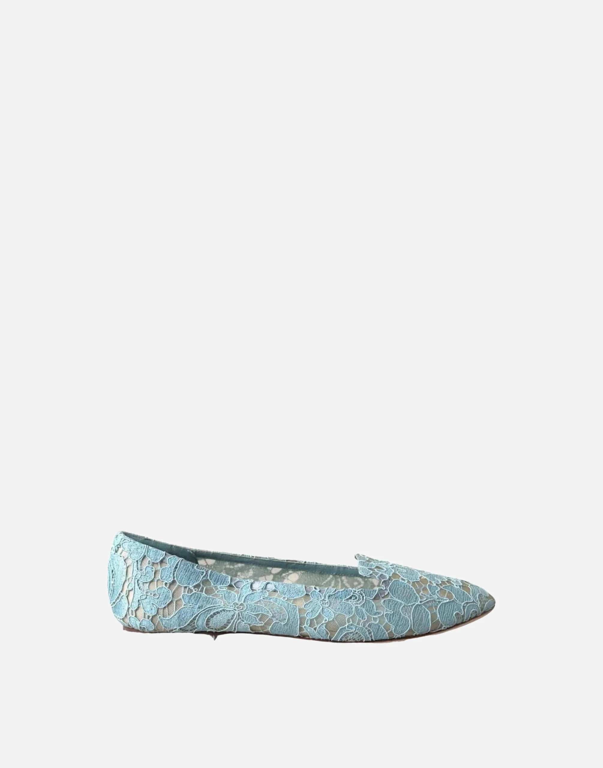 Dolce & Gabbana Floral Lace Flats