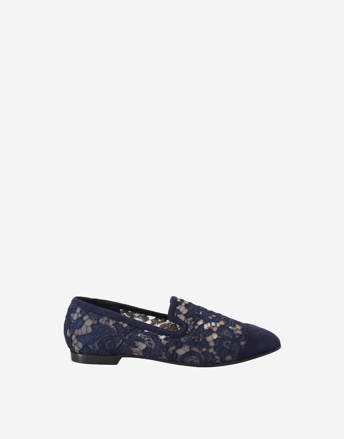 Dolce & Gabbana Floral Lace Loafers