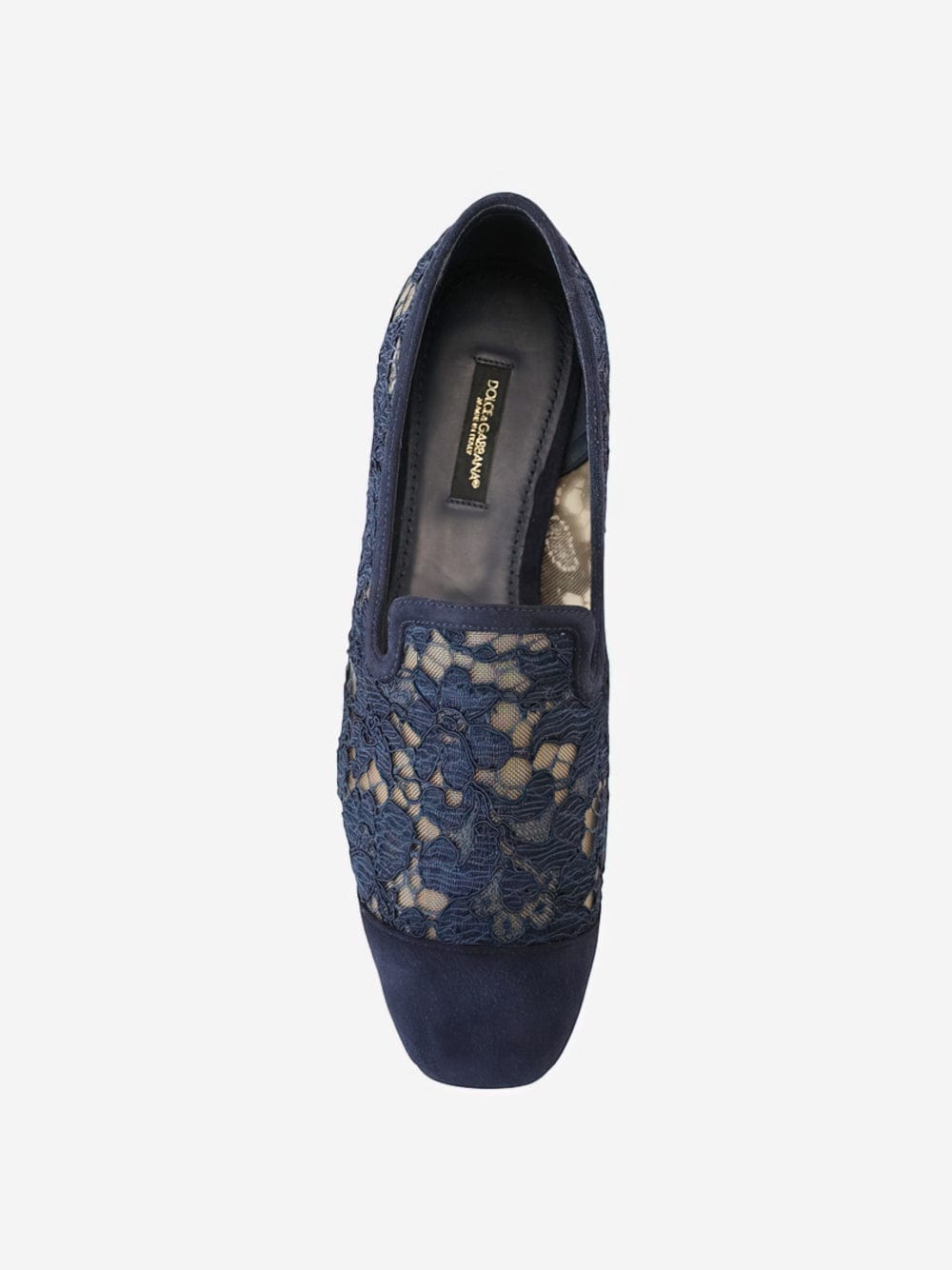 Mocassins de renda floral Dolce & Gabbana