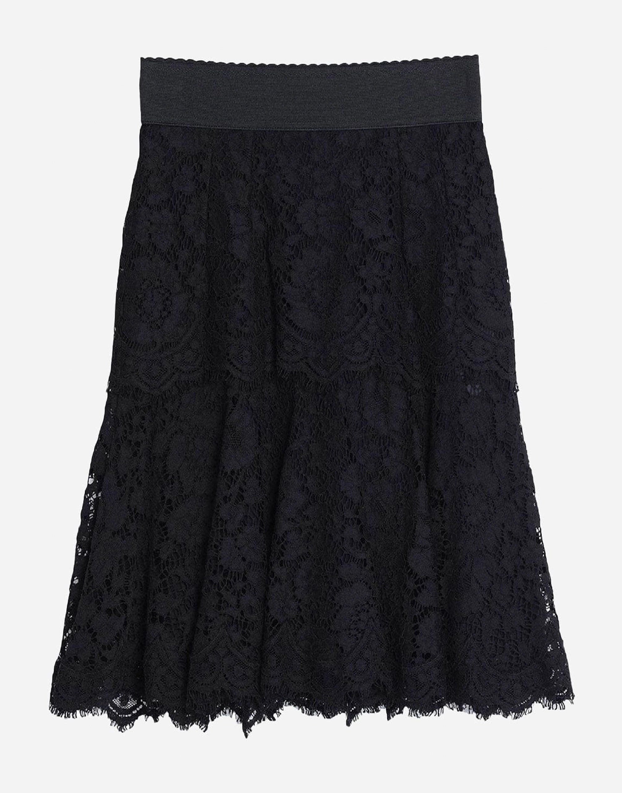 Dolce & Gabbana Floral Lace Mini Skirt