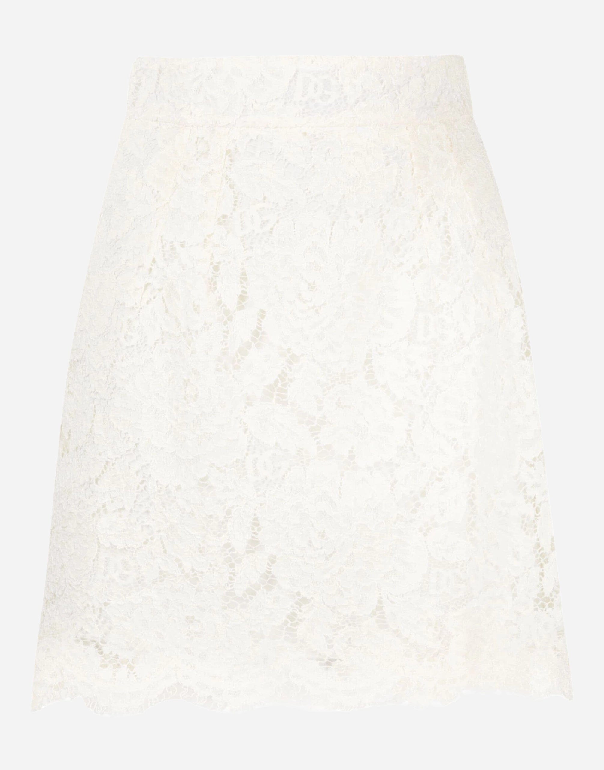 Dolce & Gabbana Floral-Lace Miniskirt