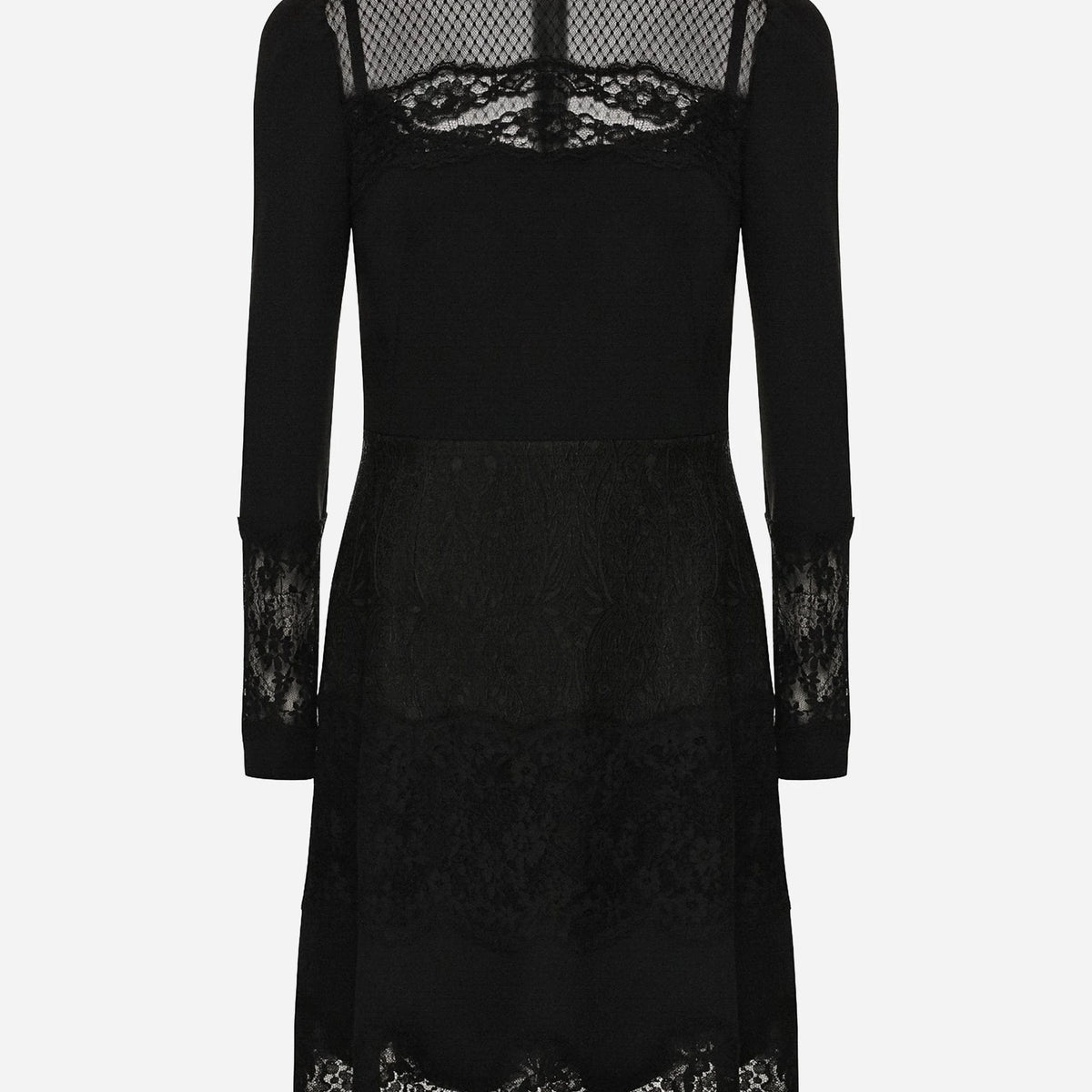 dolce gabbana lace up floral lace mini dress Dolce & Gabbana Floral Lace Bustier Mini Dress main image 0