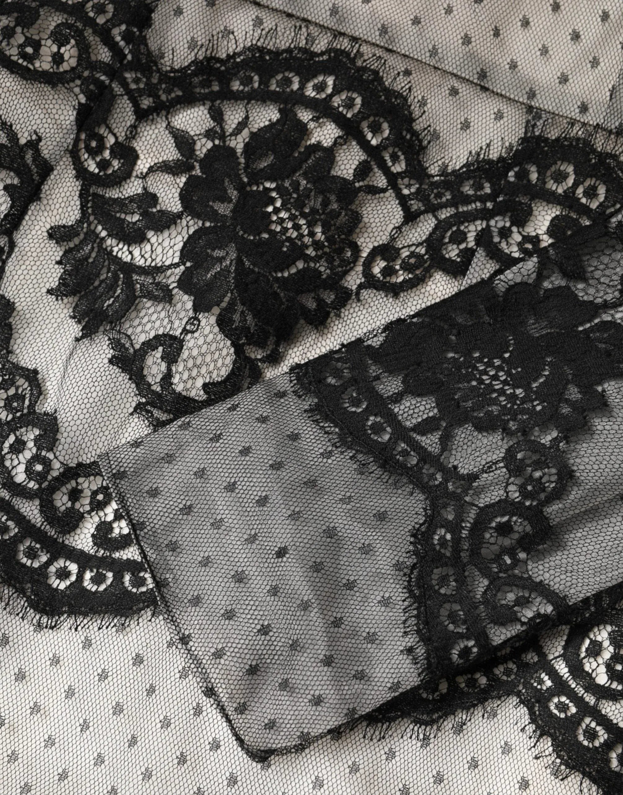 Dolce & Gabbana Floral Lace Tiered Silk-Blend Maxi Dress