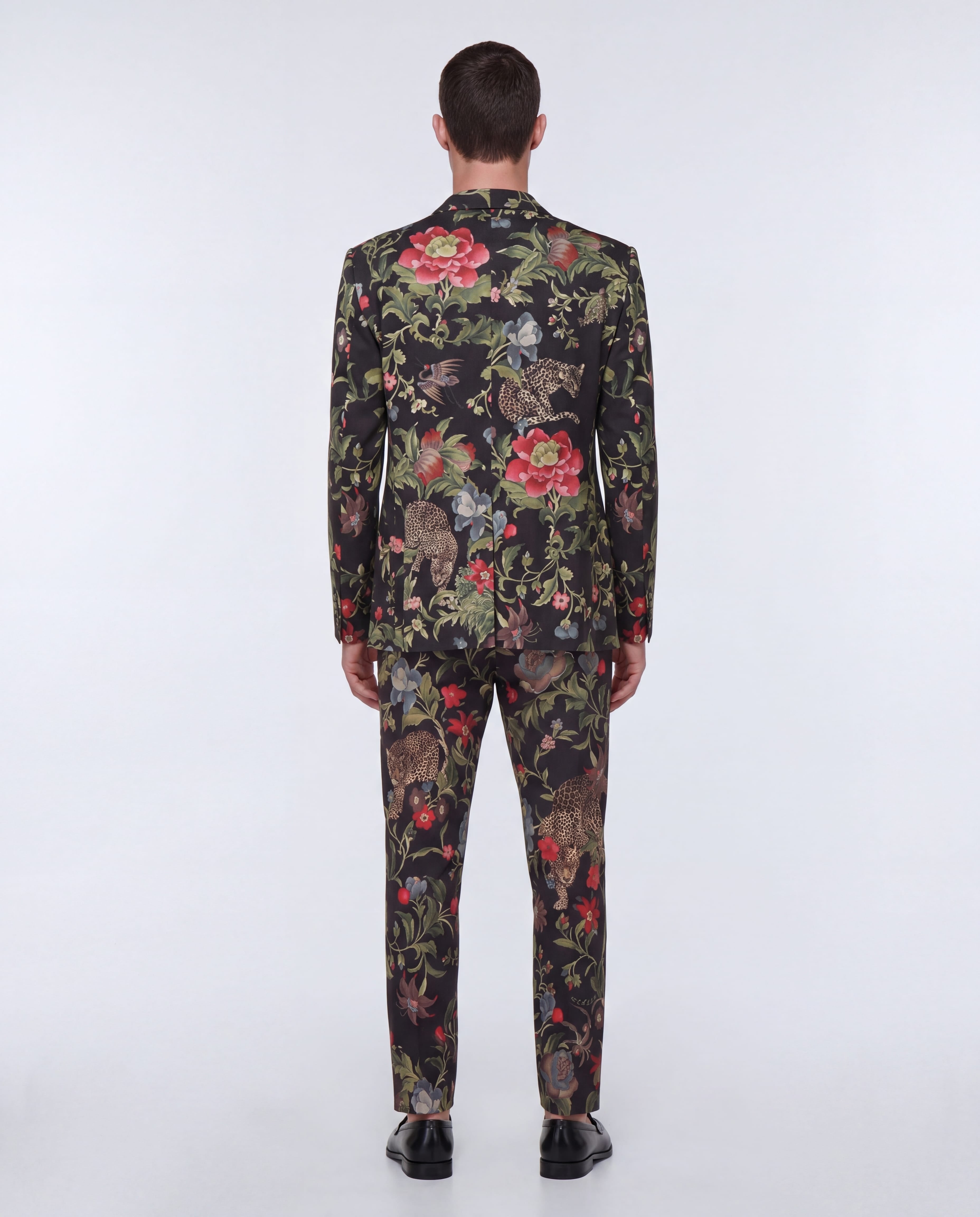 Dolce & Gabbana Dolce & Gabbana Floral Leopard Print Tailored Blazer