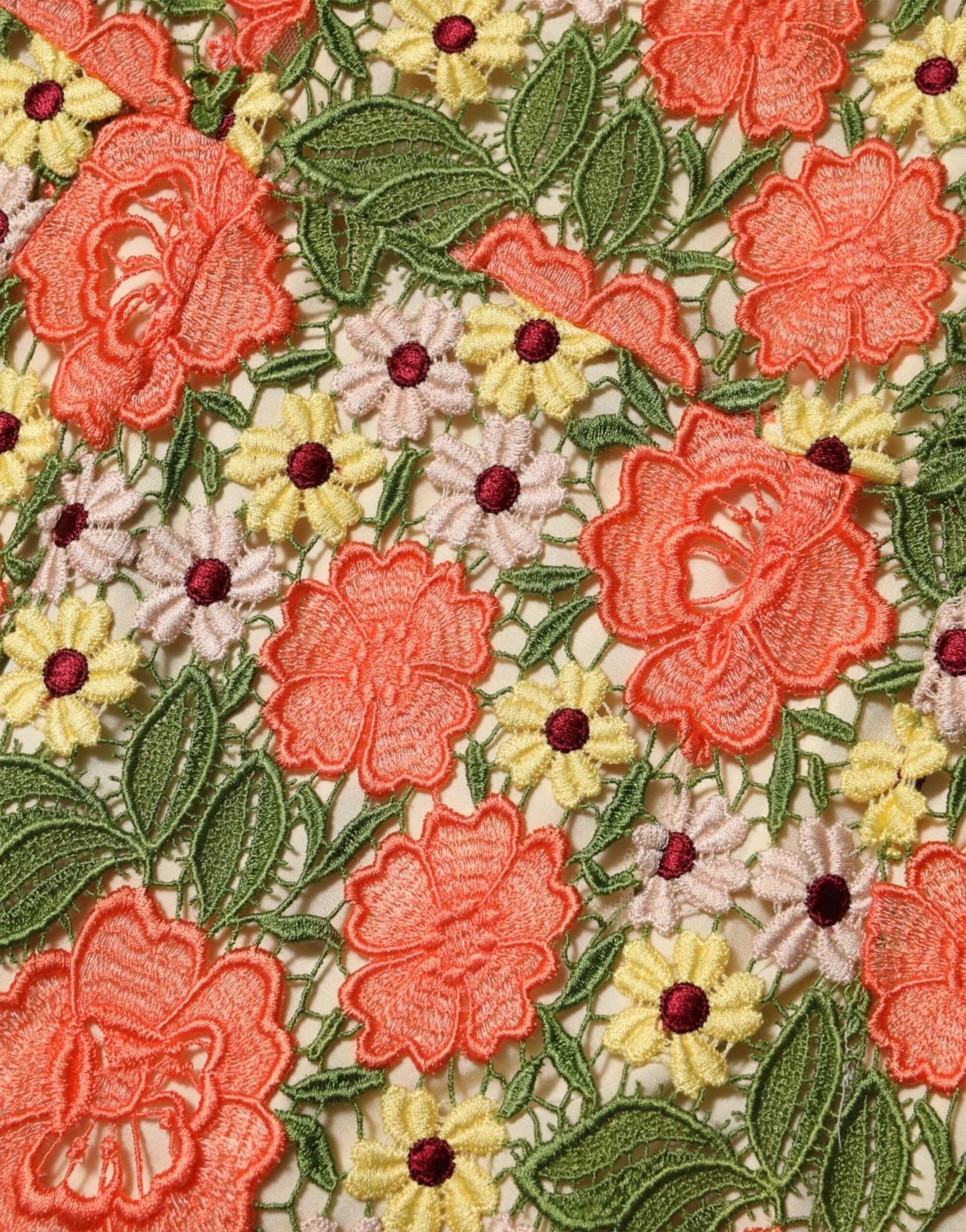 Dolce & Gabbana Floral Macramé Lace Dress