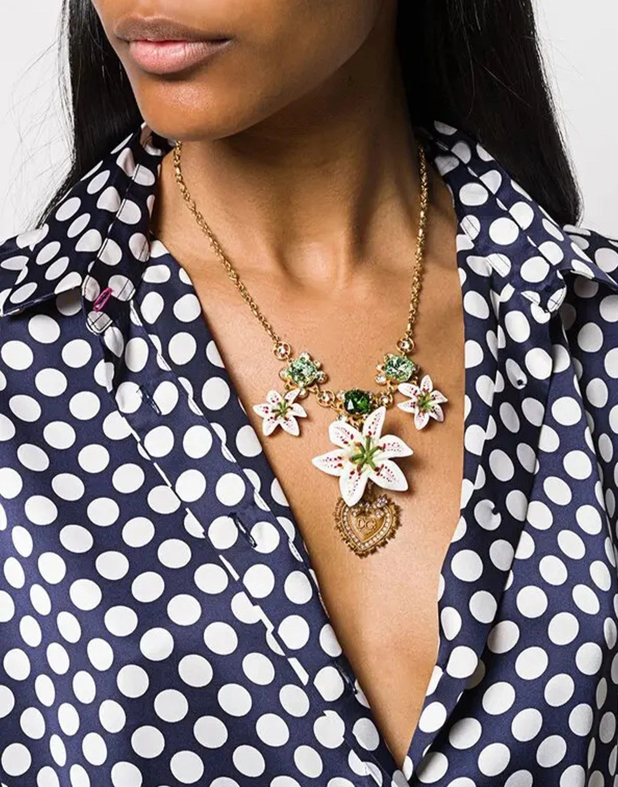 DOLCE&GABBANA 花モチーフ ネックレス DOLCE&GABBANA 花モチーフ ネックレス