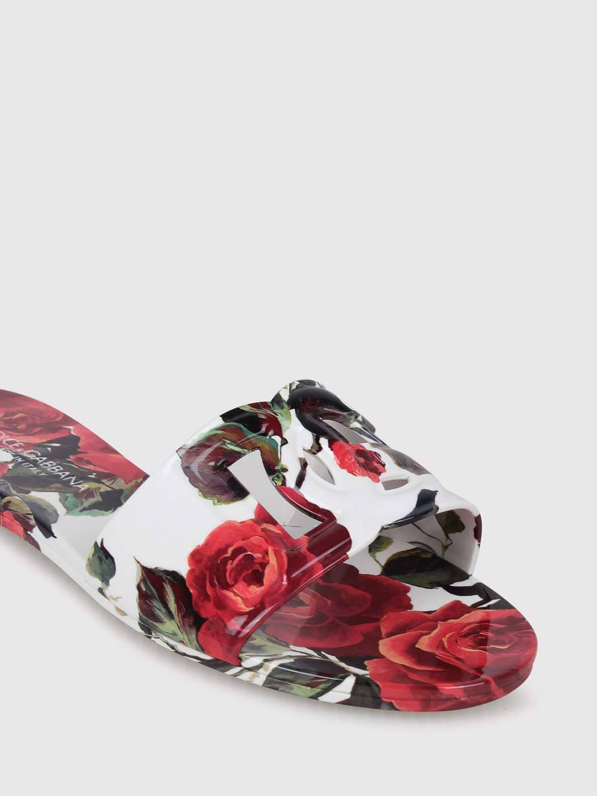 Dolce & Gabbana Floral-Print Beachwear Slides