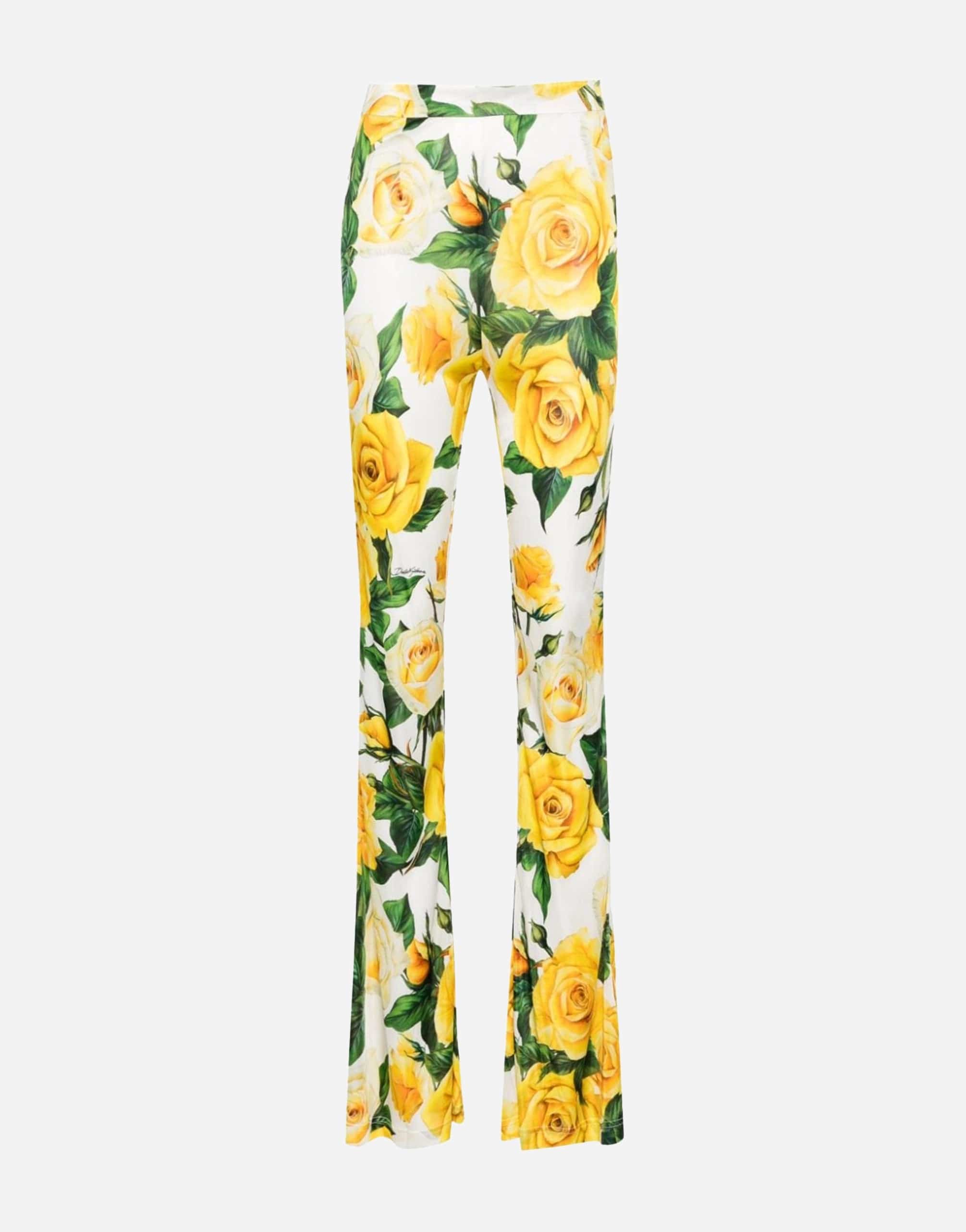 Dolce & Gabbana Floral-Print Flared Trousers