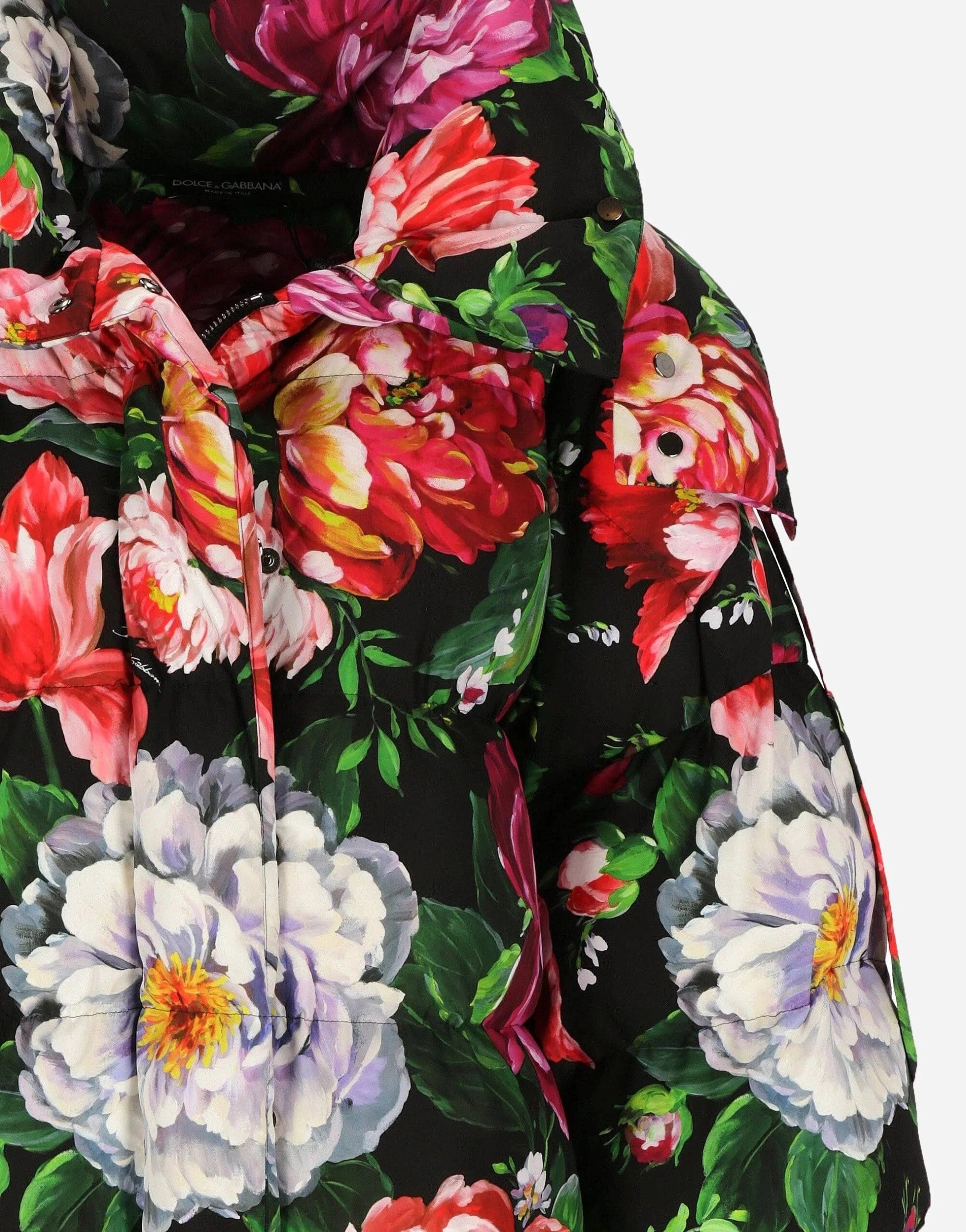 Dolce & Gabbana Floral-Print Long Down Jacket | Sendegaro UK Dolce & Gabbana Floral-Print Long Down Jacket | Sendegaro UK