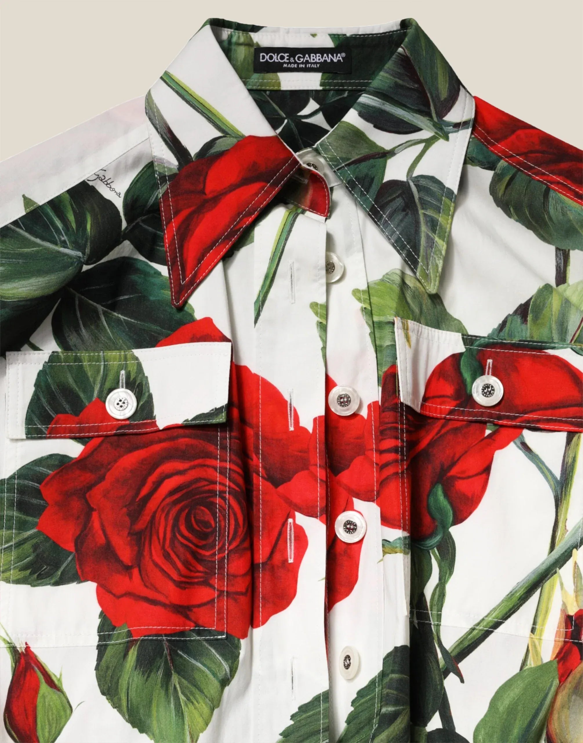 Dolce & Gabbana Floral Print Long-Sleeve Jumpsuit
