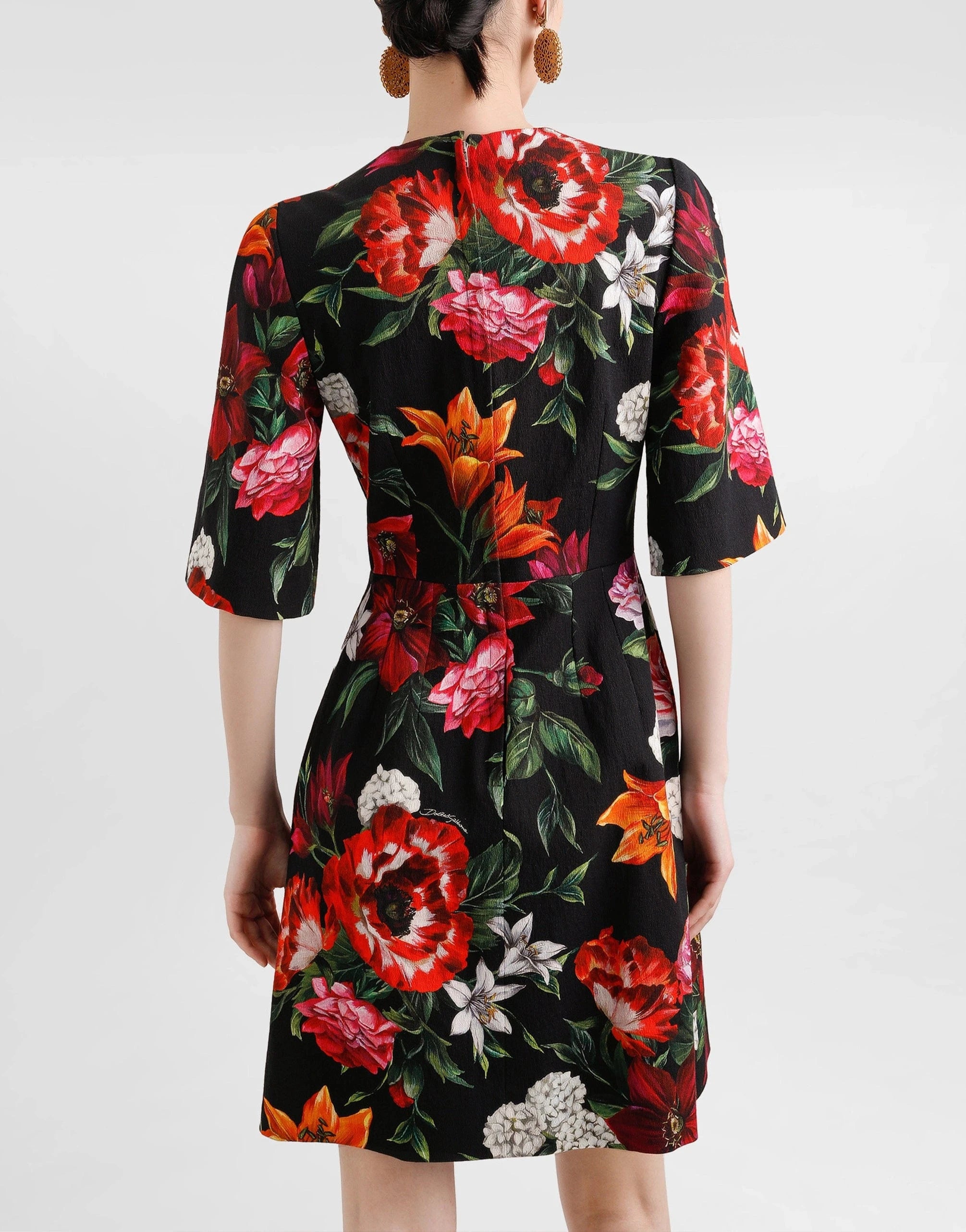 Dolce & Gabbana Floral-Print Mini Dress