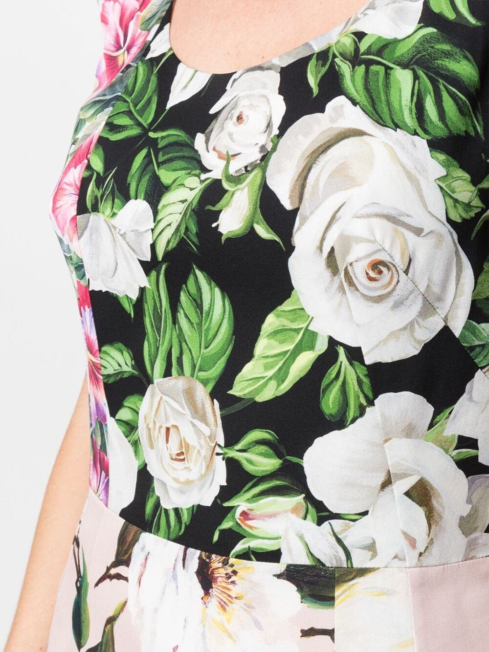 Dolce & Gabbana Floral-Print Panelled Dress