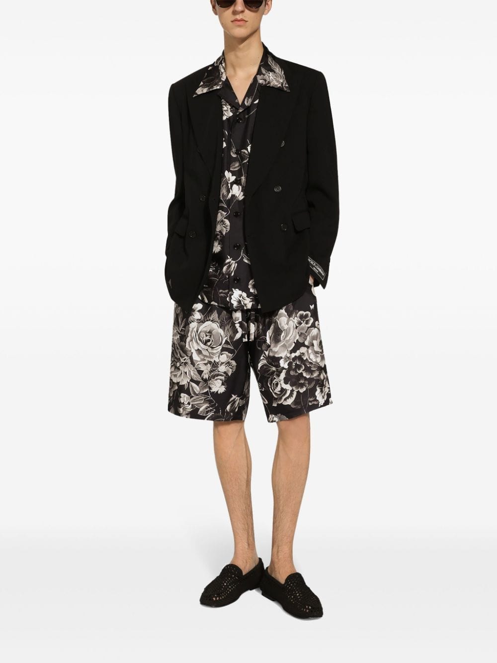 Dolce & Gabbana Floral-Print Silk Shirt