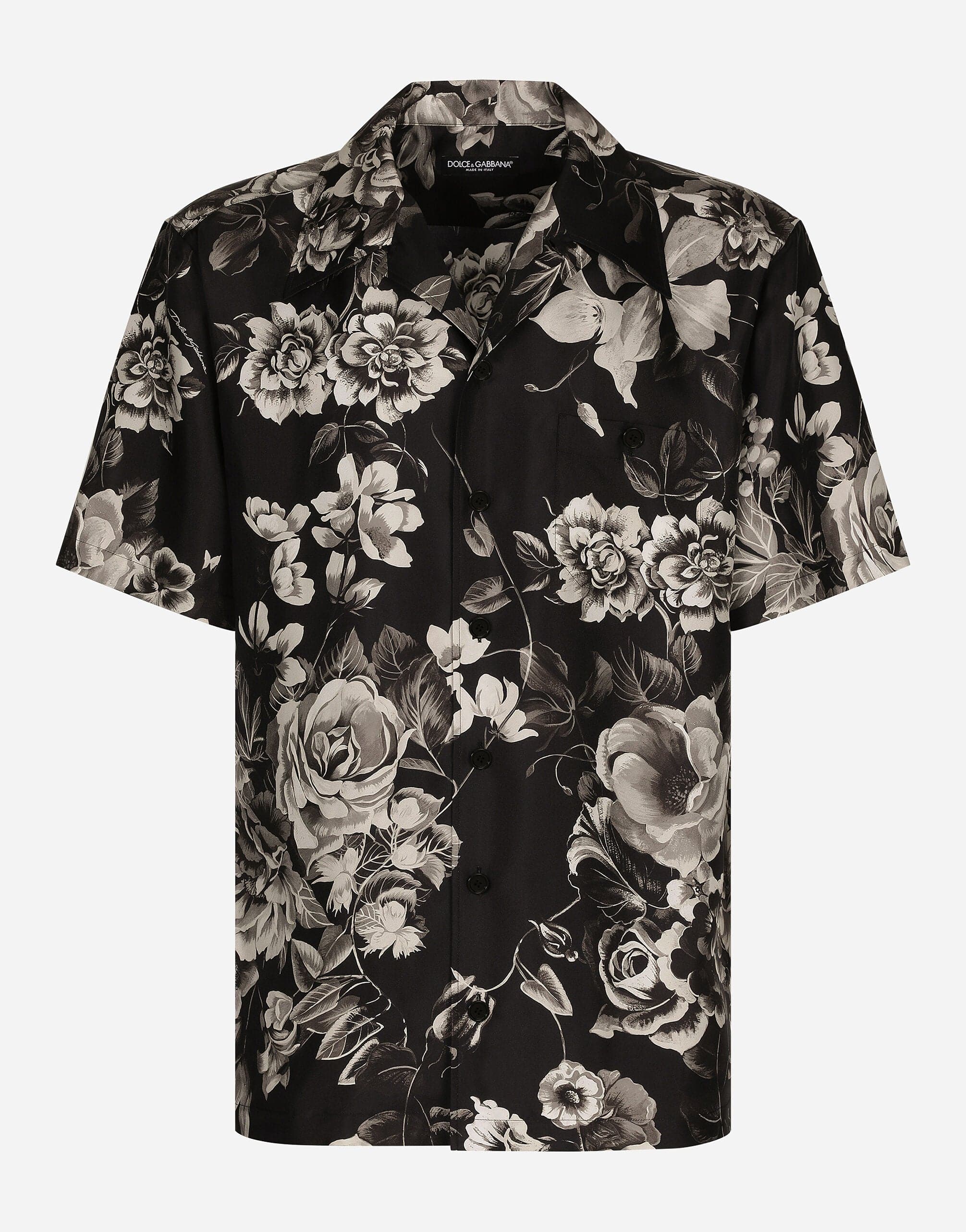 Dolce & Gabbana Dolce & Gabbana hawaii silk shirt with floral print set