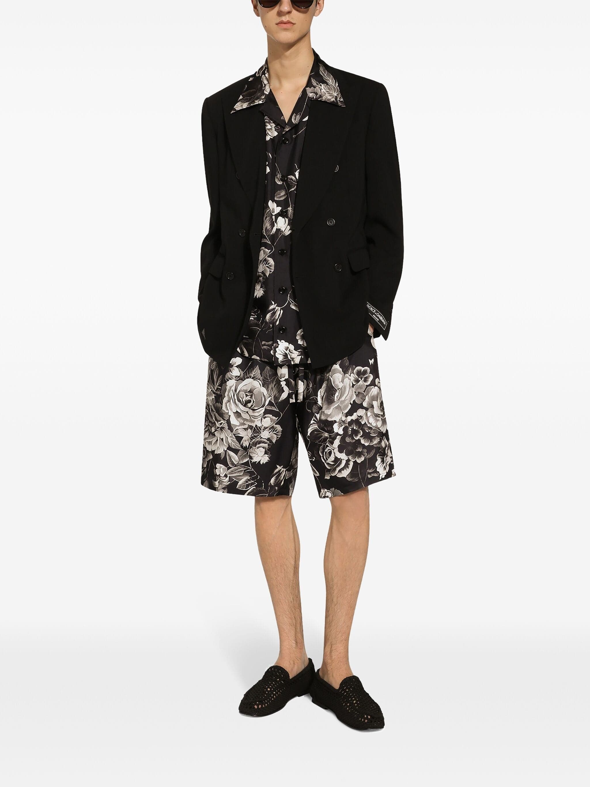 Dolce & Gabbana Floral-Print Silk Shorts