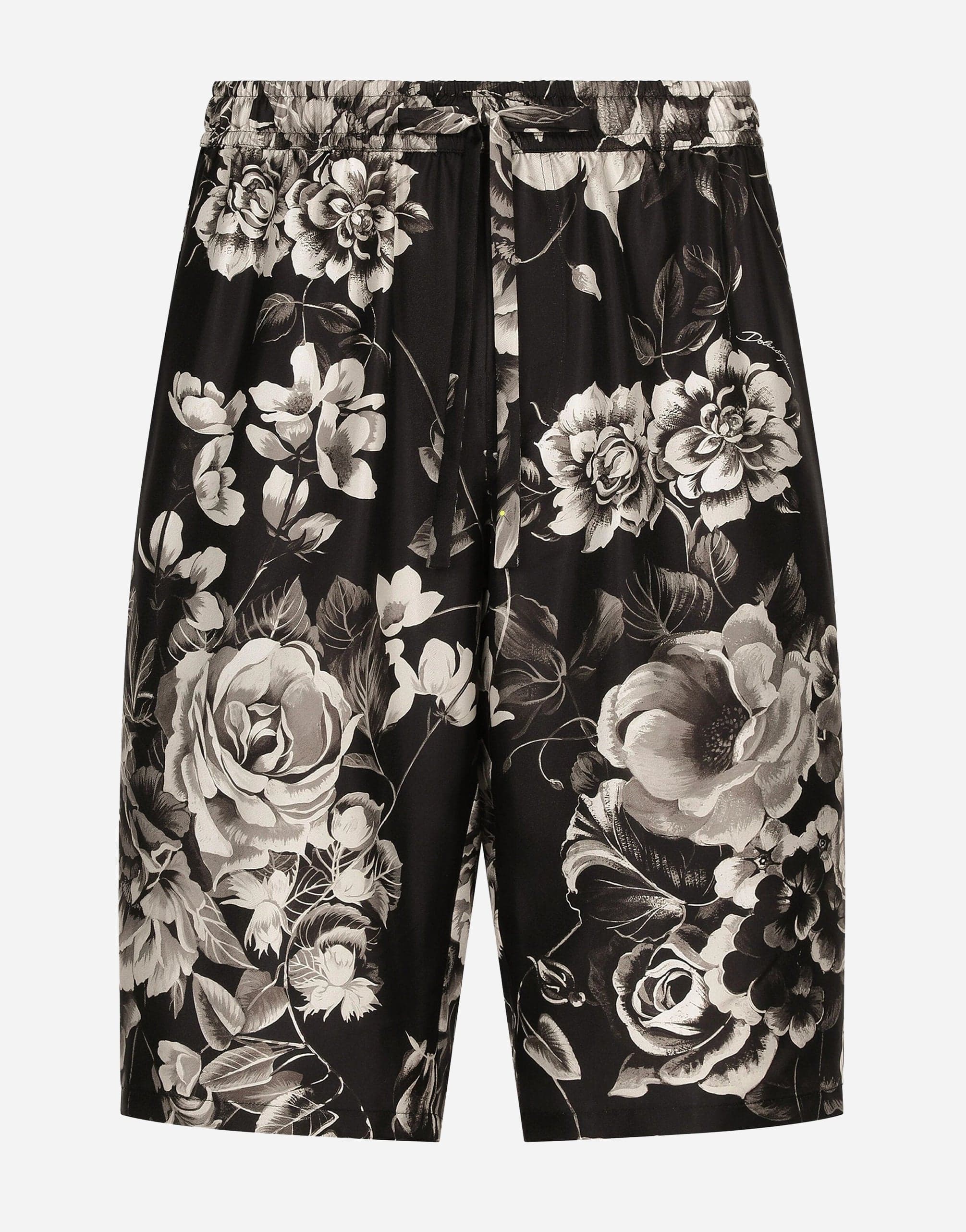 Dolce & Gabbana Floral-Print Silk Shorts