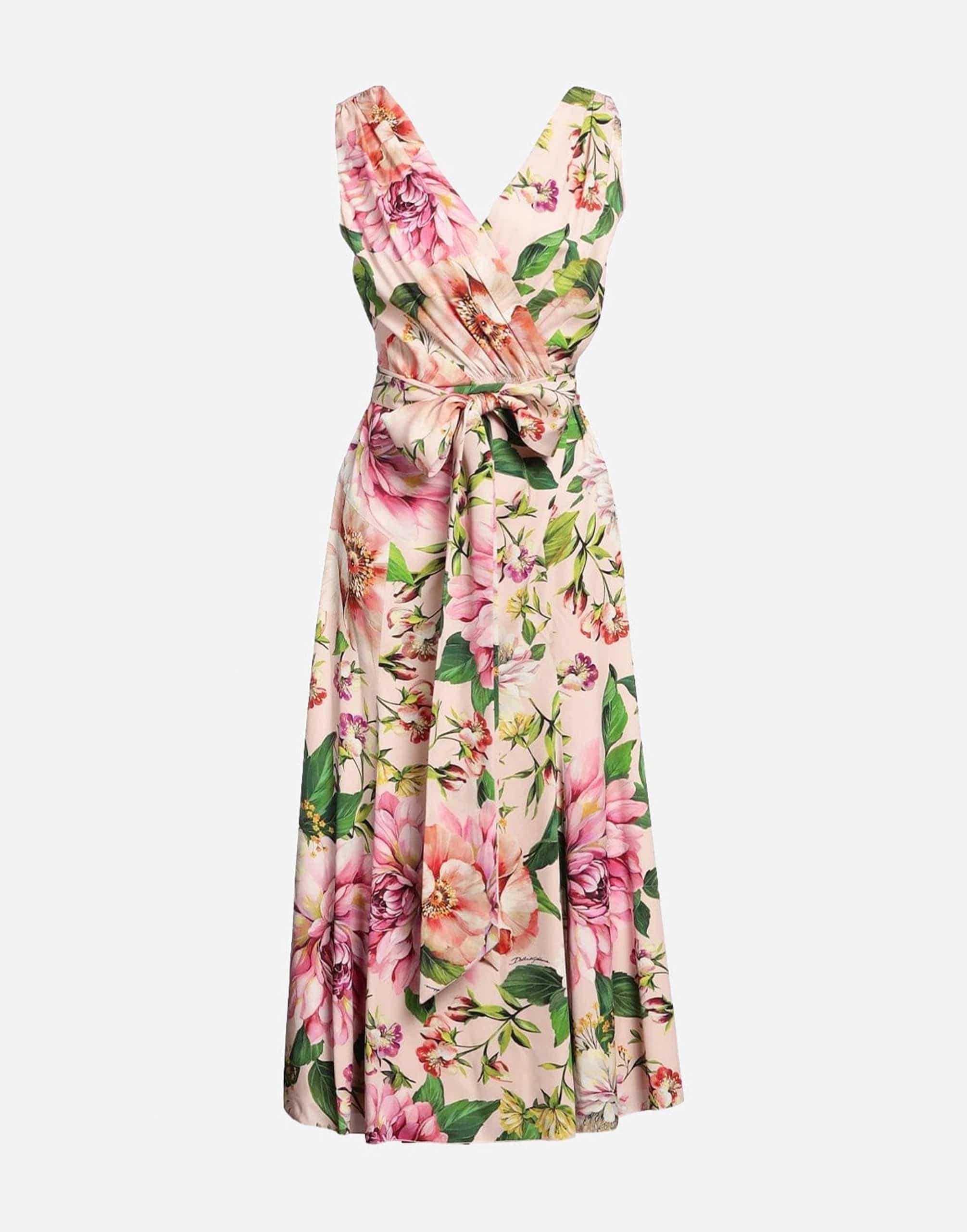 Dolce & Gabbana Floral-Print Sleeveless Maxi Dress