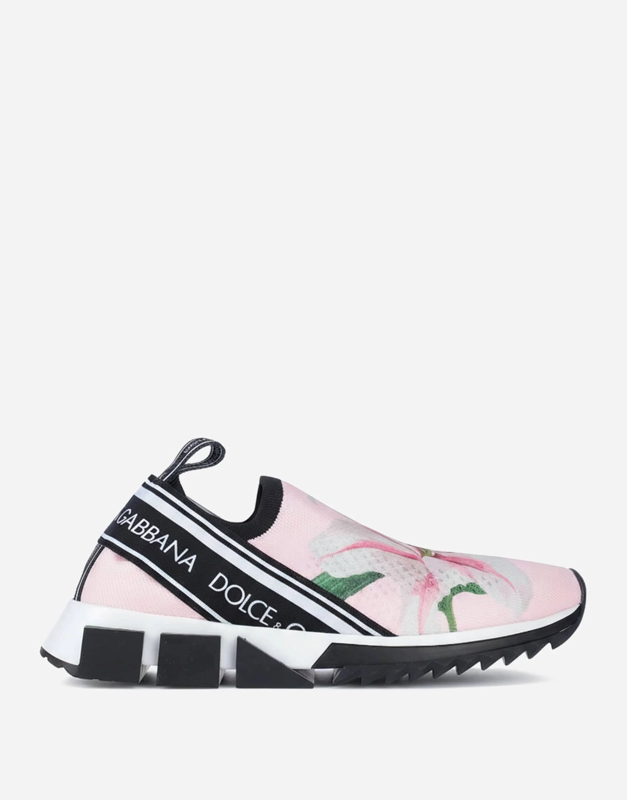 Dolce & Gabbana Floral-Print Sorrento Low-Top Sneakers