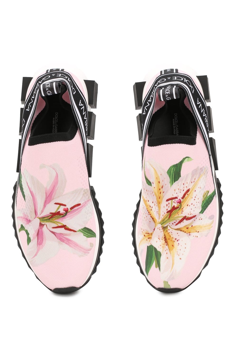 Dolce & Gabbana Floral-Print Sorrento Low-Top Sneakers