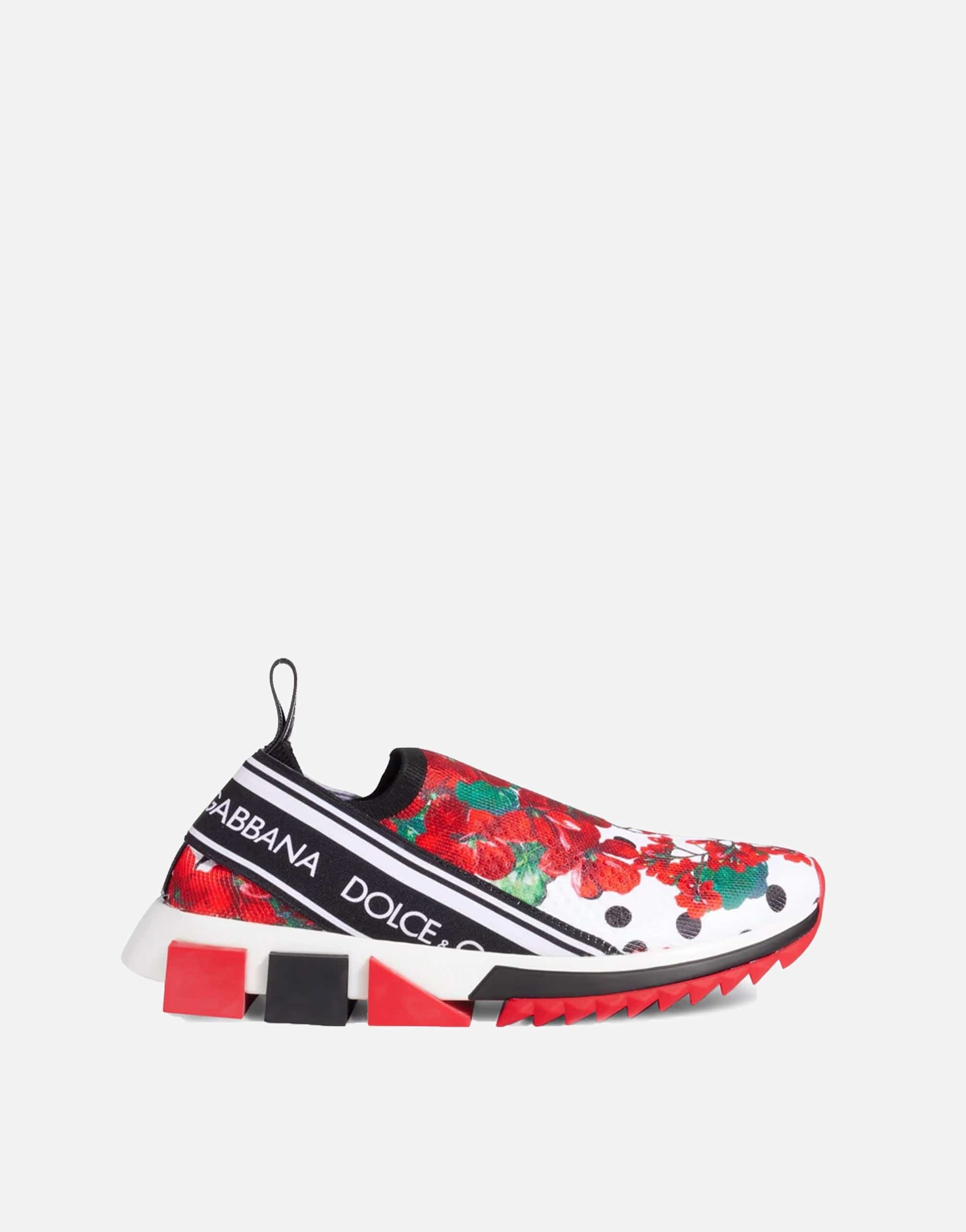 Dolce & Gabbana Floral Print Sorrento Sneakers