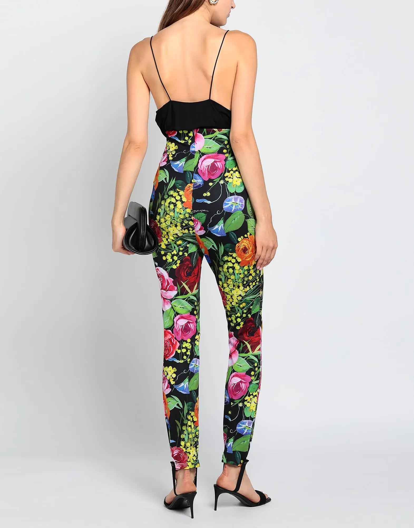 Dolce & Gabbana Dolce & Gabbana Floral-Print Stretch Leggings
