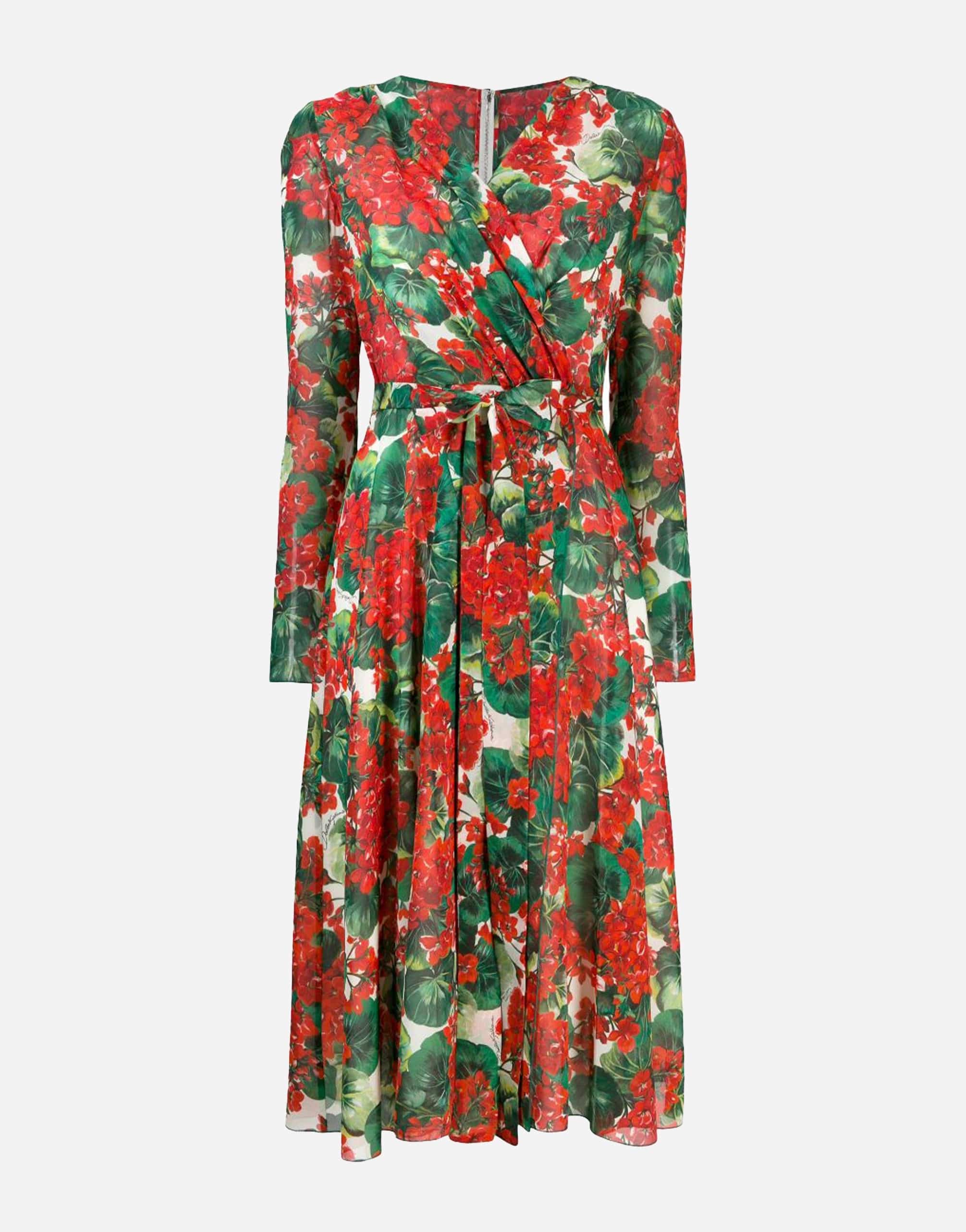 Dolce & Gabbana Floral Print Wrap Dress