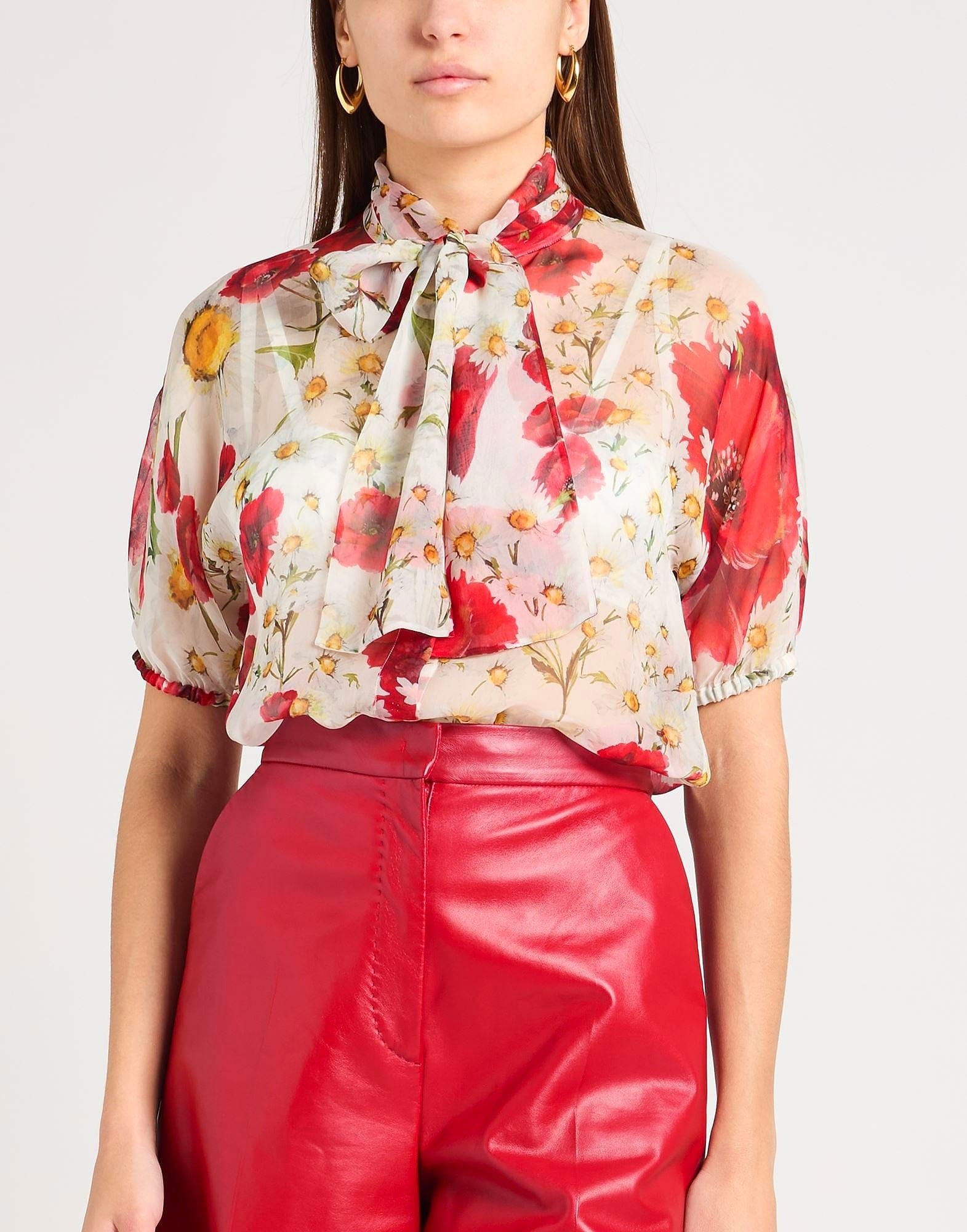 Dolce & Gabbana フローラルシルクシャツ | Sendegaro JP