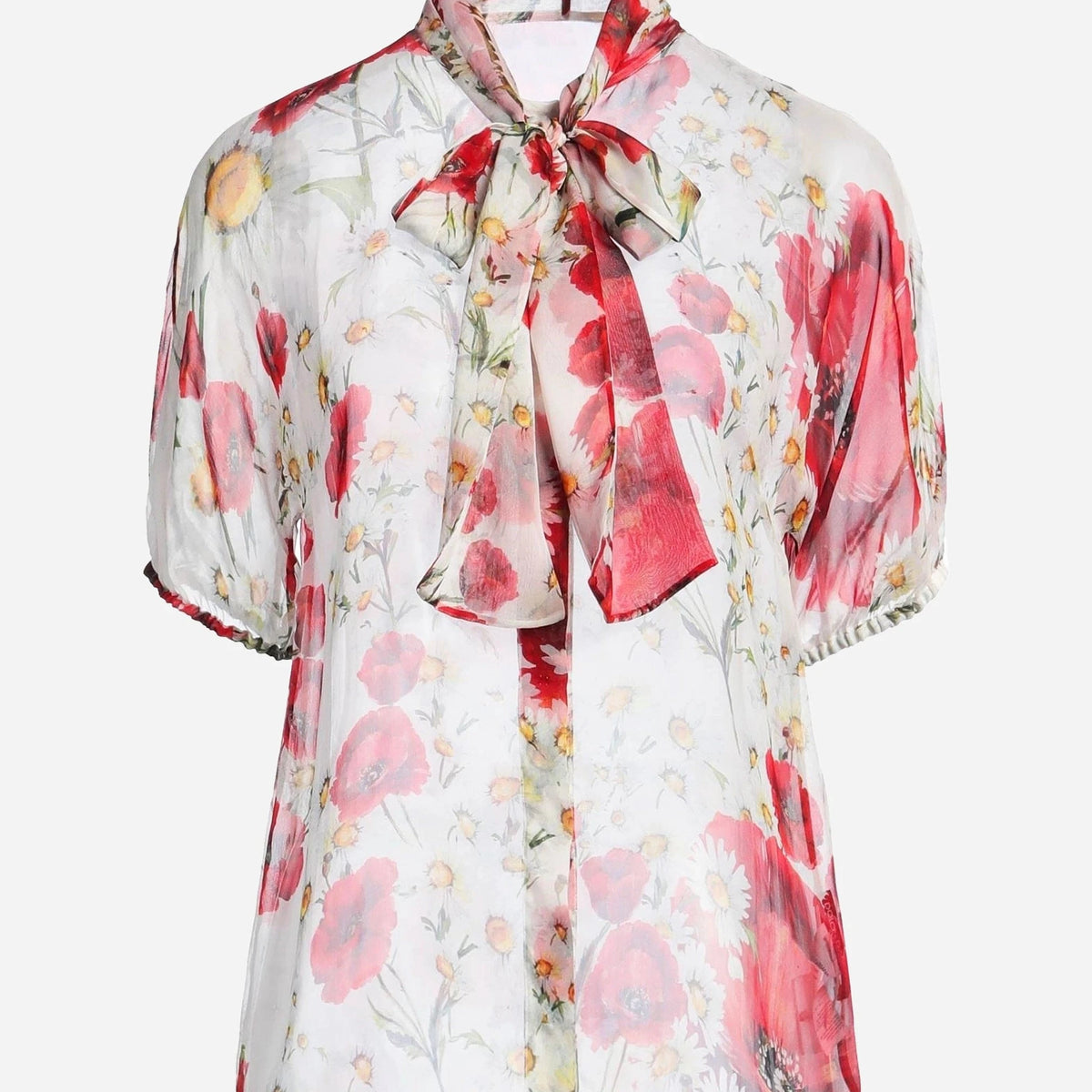 Dolce & Gabbana フローラルシルクシャツ | Sendegaro JP