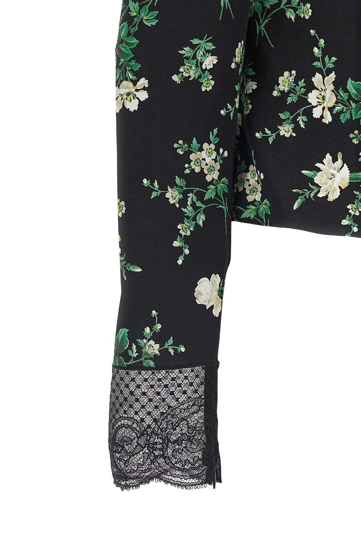 Dolce & Gabbana Dolce & Gabbana Flower Print Lace Insert Top