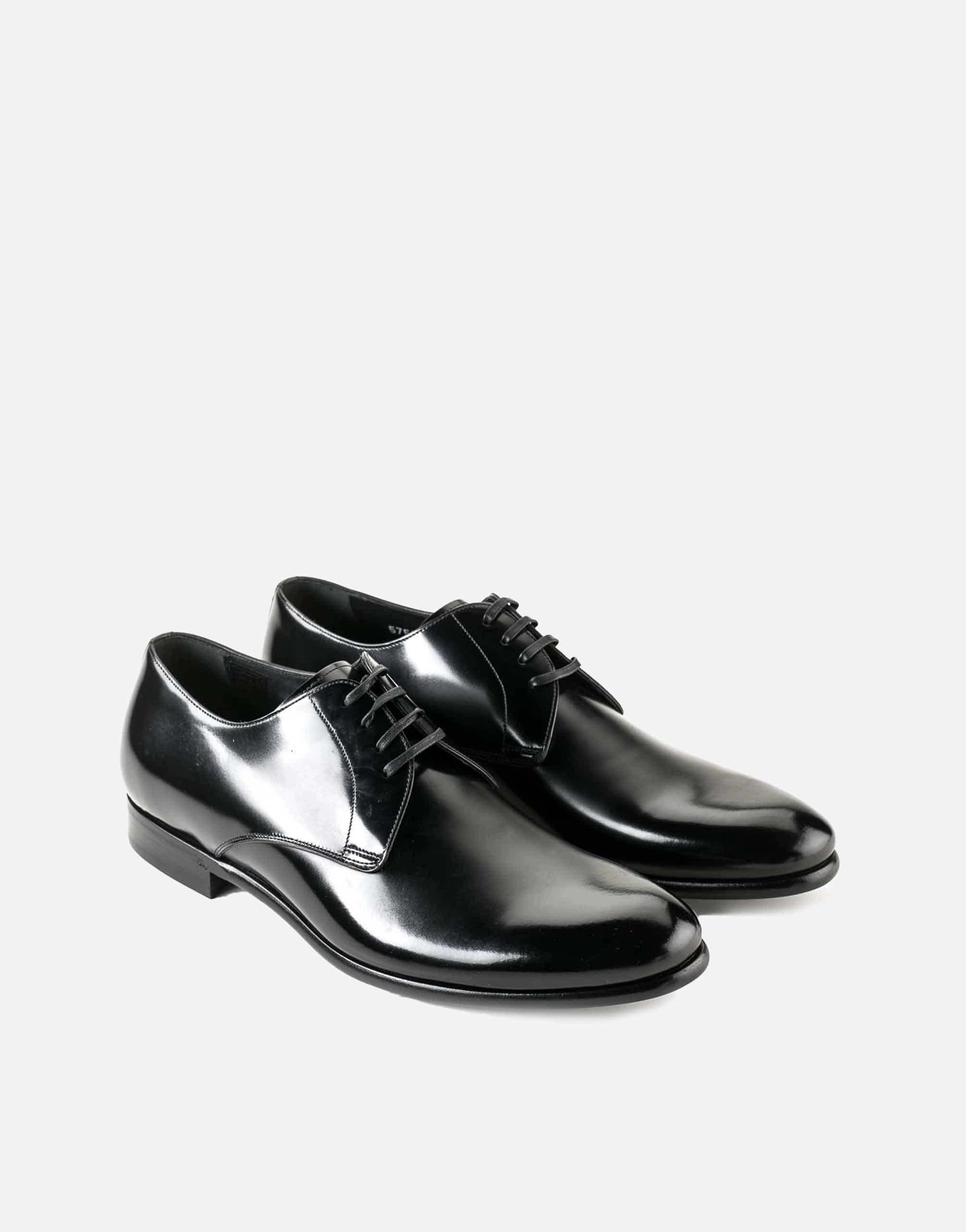 Formal Derby Shoes In Calfskin Leather