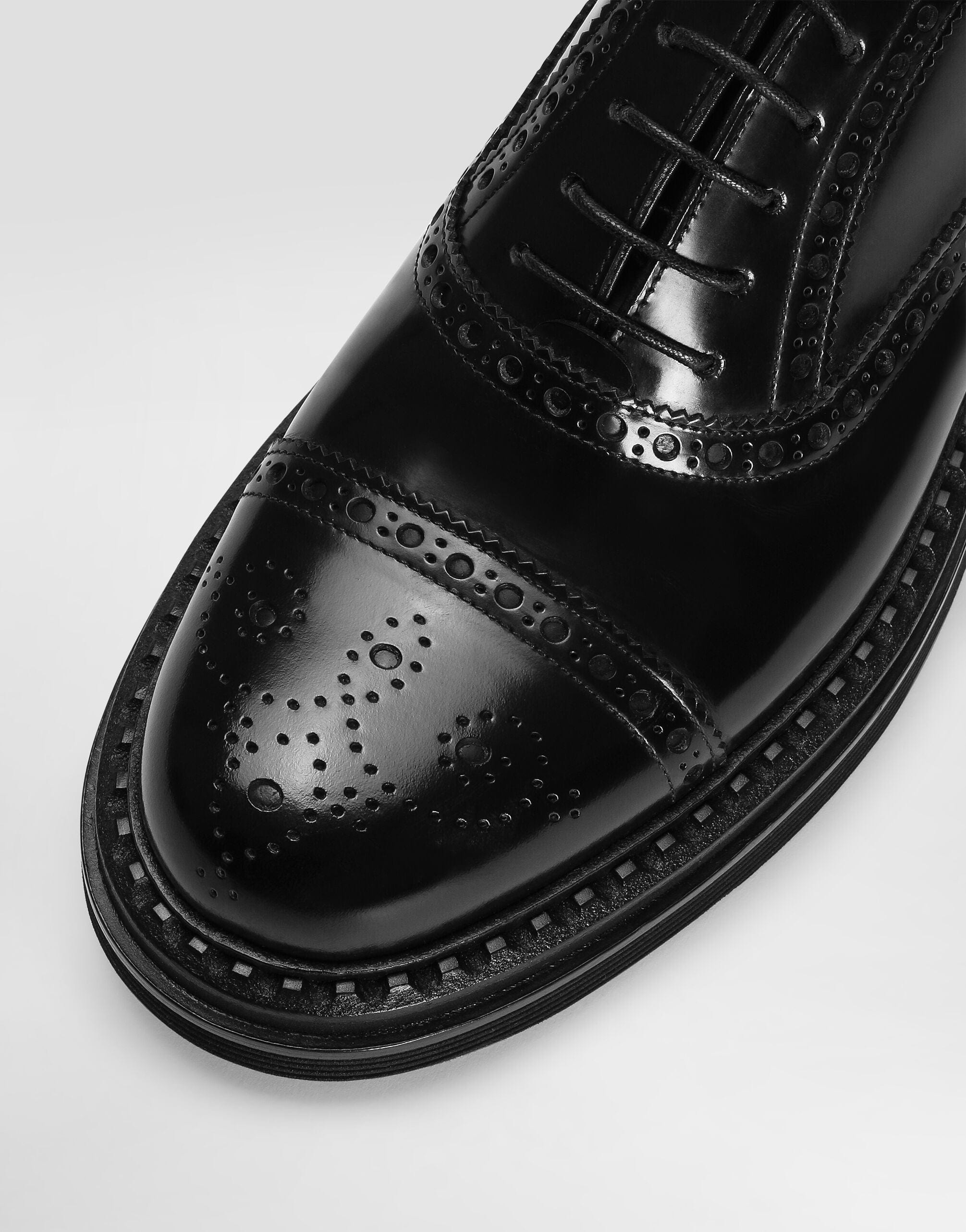 Dolce & Gabbana Francesina Leather Derby Shoes