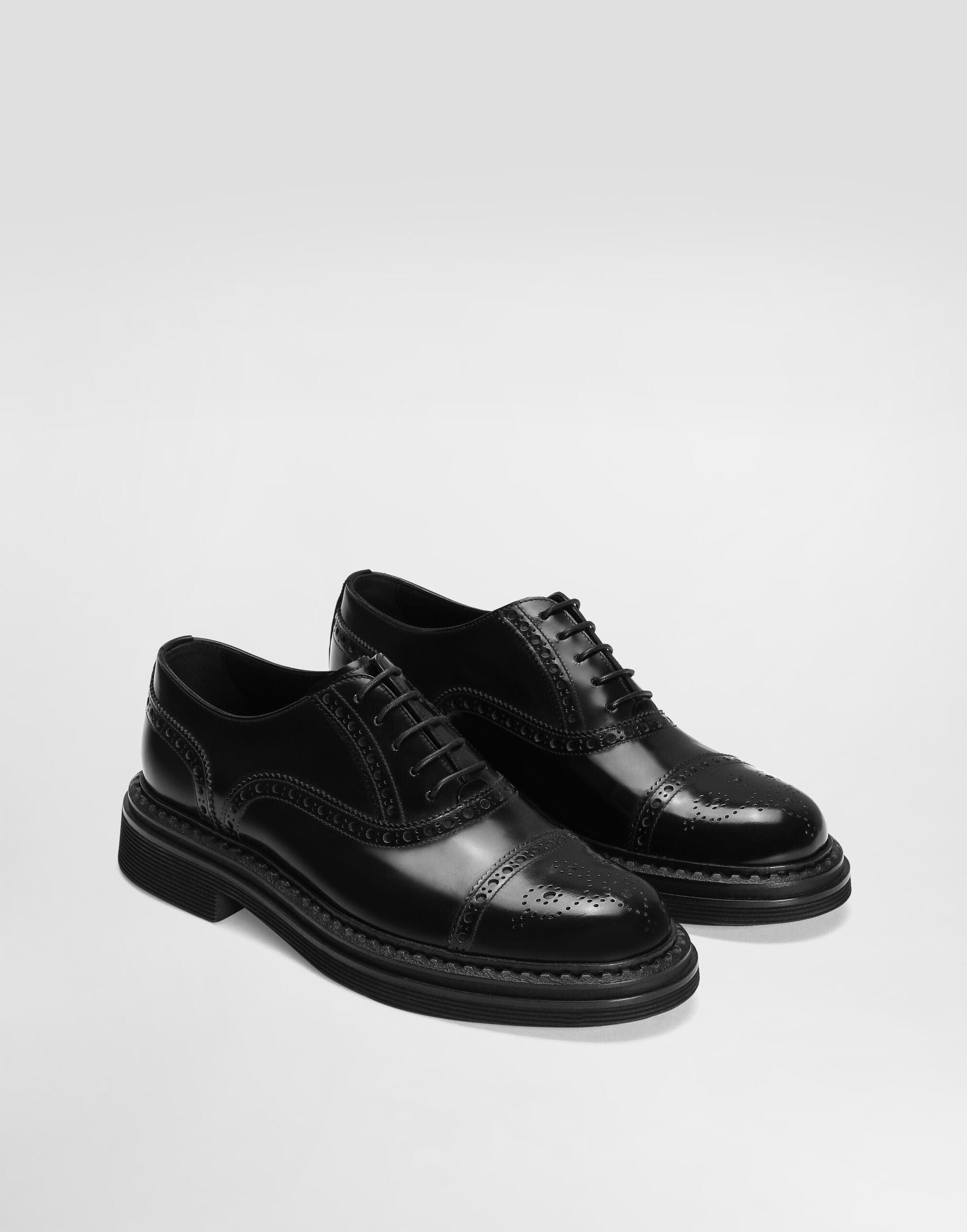 Dolce & Gabbana Francesina Leather Derby Shoes