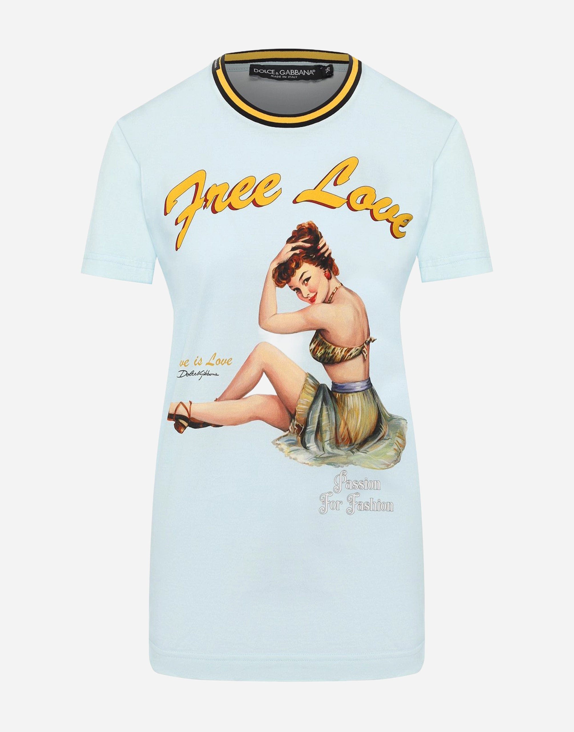 Dolce & Gabbana Free Love Print T-Shirt