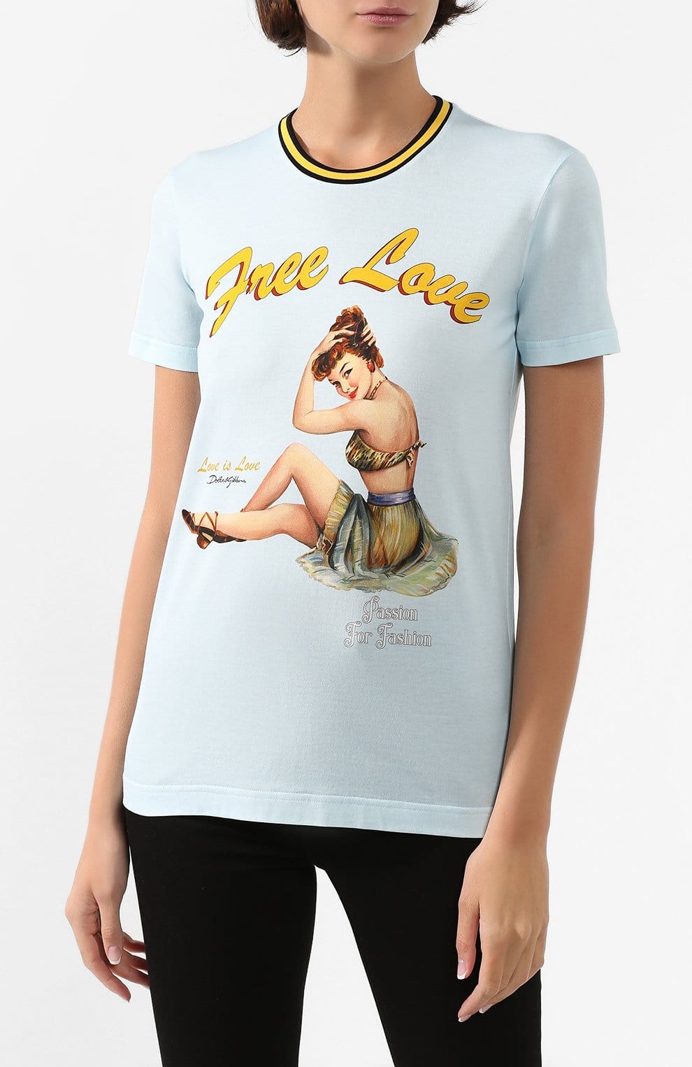 Dolce & Gabbana Free Love Print T-Shirt