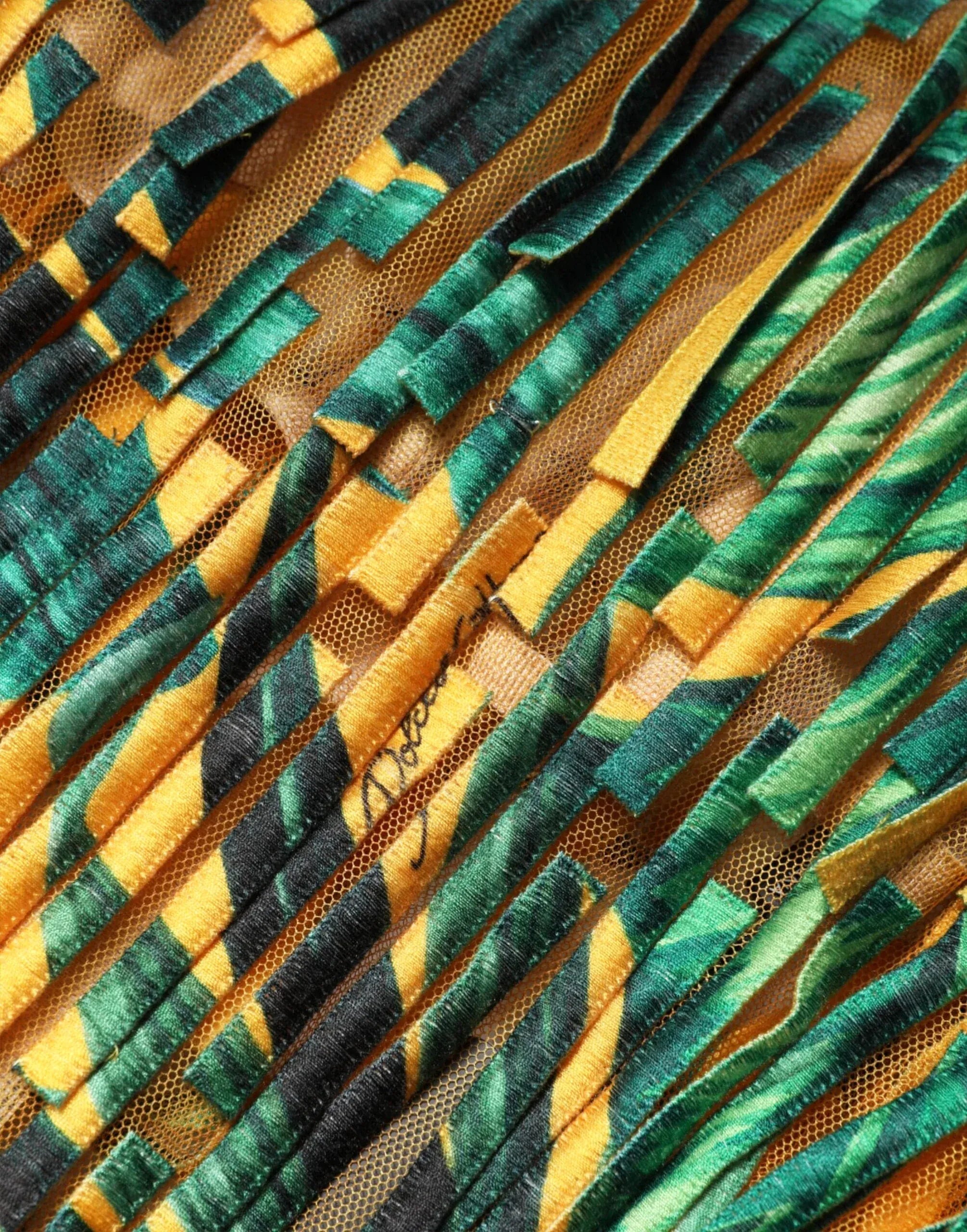 Dolce & Gabbana Fringed Tropical-Print Cotton-Blend Mesh Maxi Dress