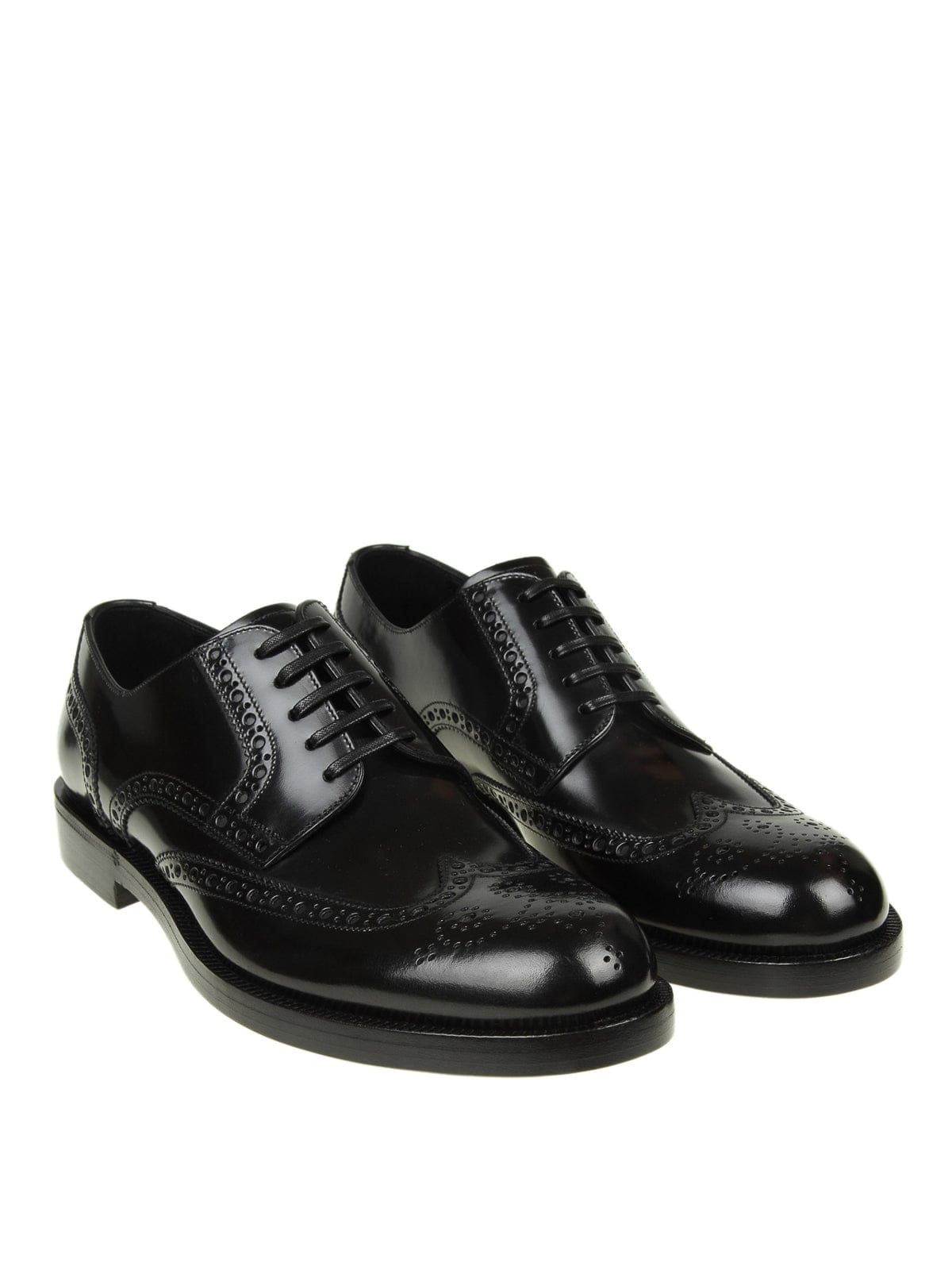 Dolce & Gabbana Full Brogue Leather Derby Shoes