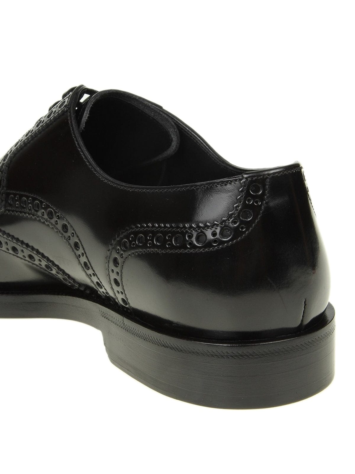 Dolce & Gabbana Full Brogue Leather Derby Shoes