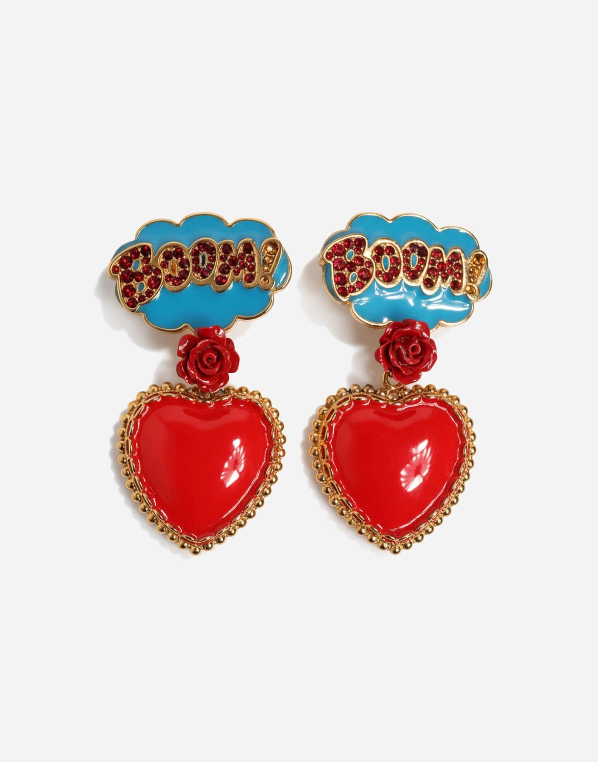 Dolce & Gabbana Fumetti Cartoons Clip-On Earrings