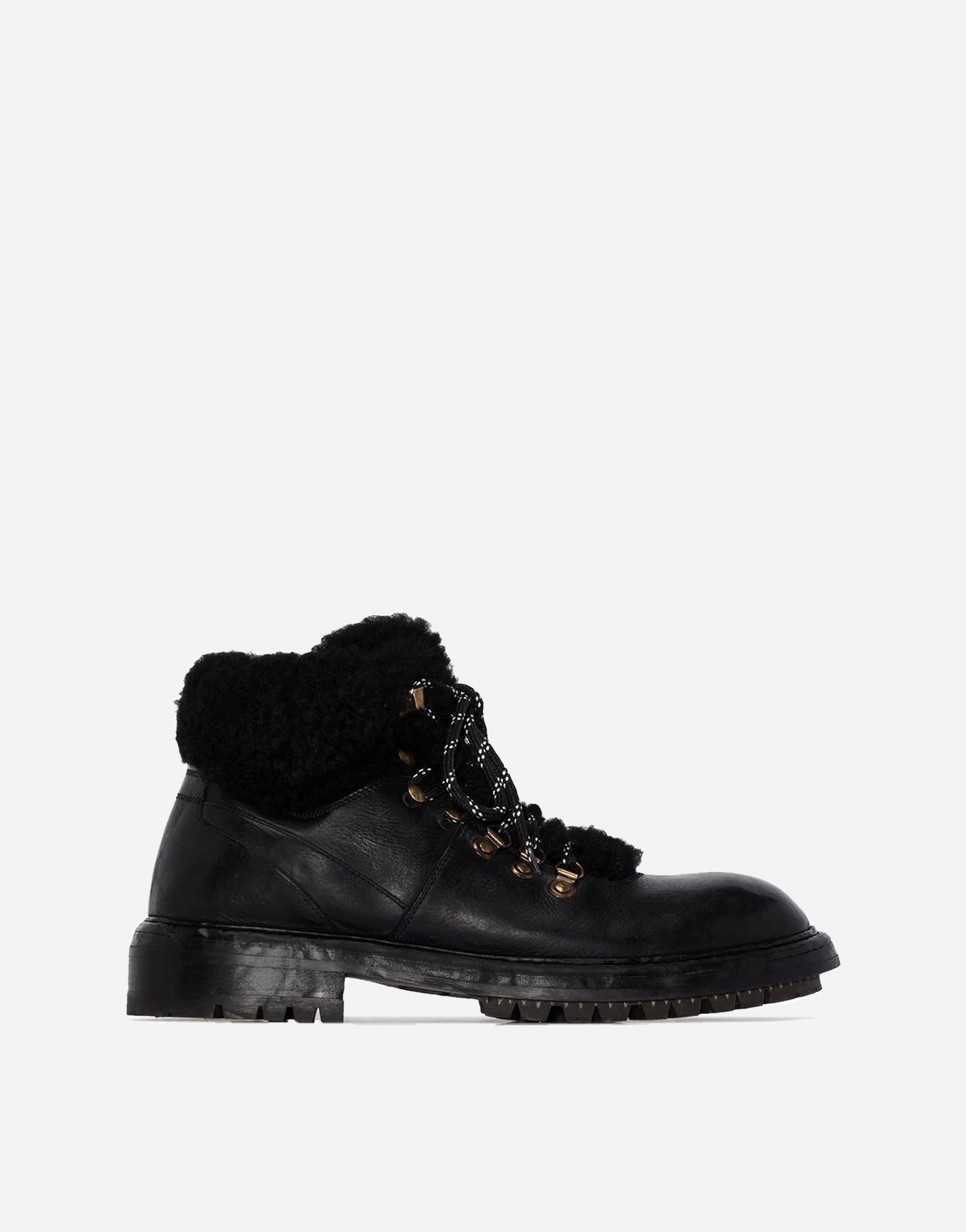 Dolce & Gabbana Fur Lined Hiking Boots