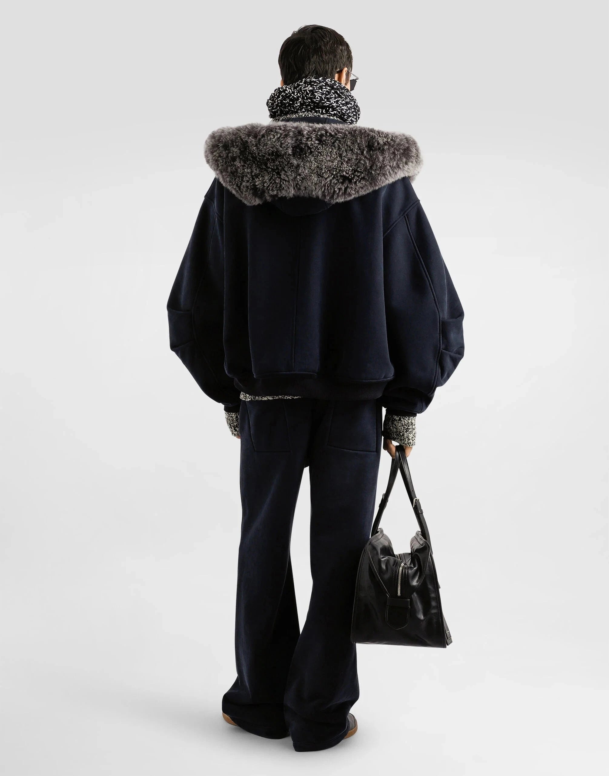 Dolce & Gabbana Fur-Trim Hoodie