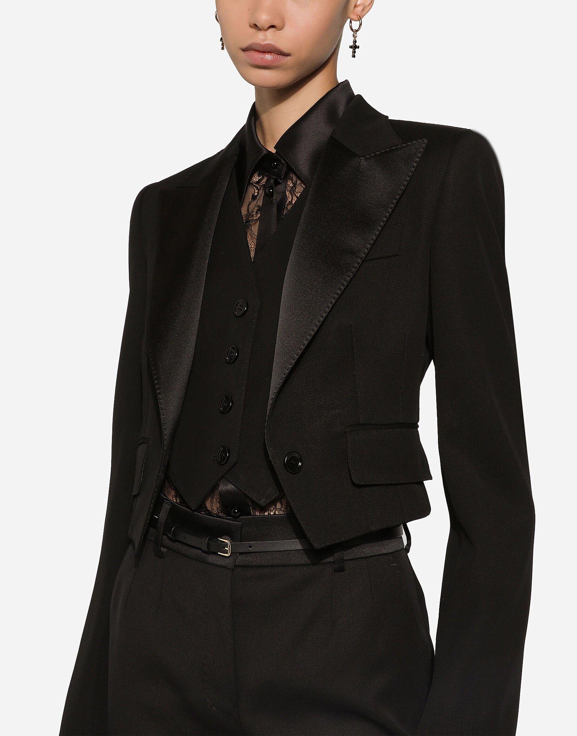 Dolce & Gabbana Gabardine Cropped Jacket