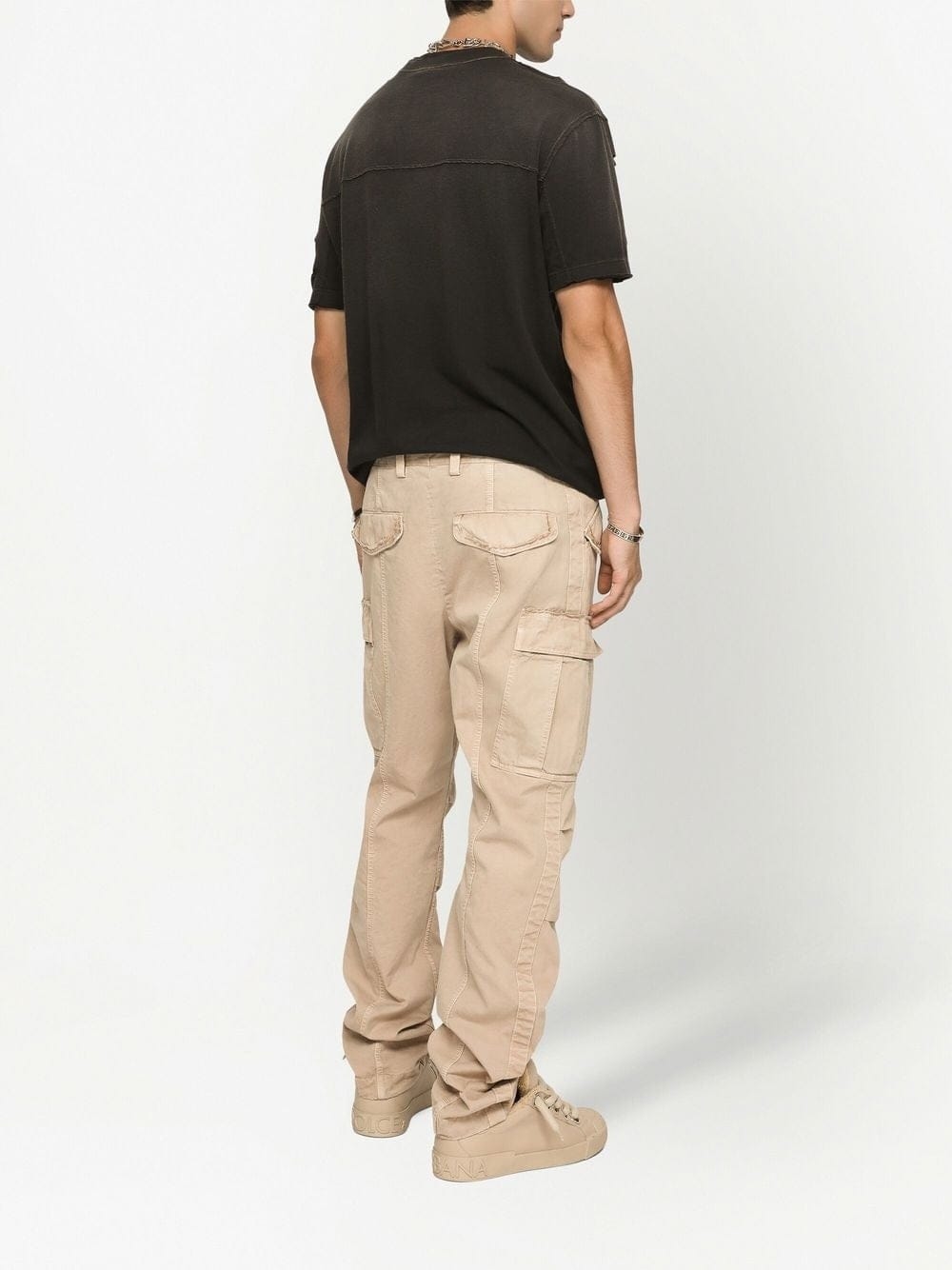 Dolce & Gabbana Garment-Dyed Cotton Cargo Pants
