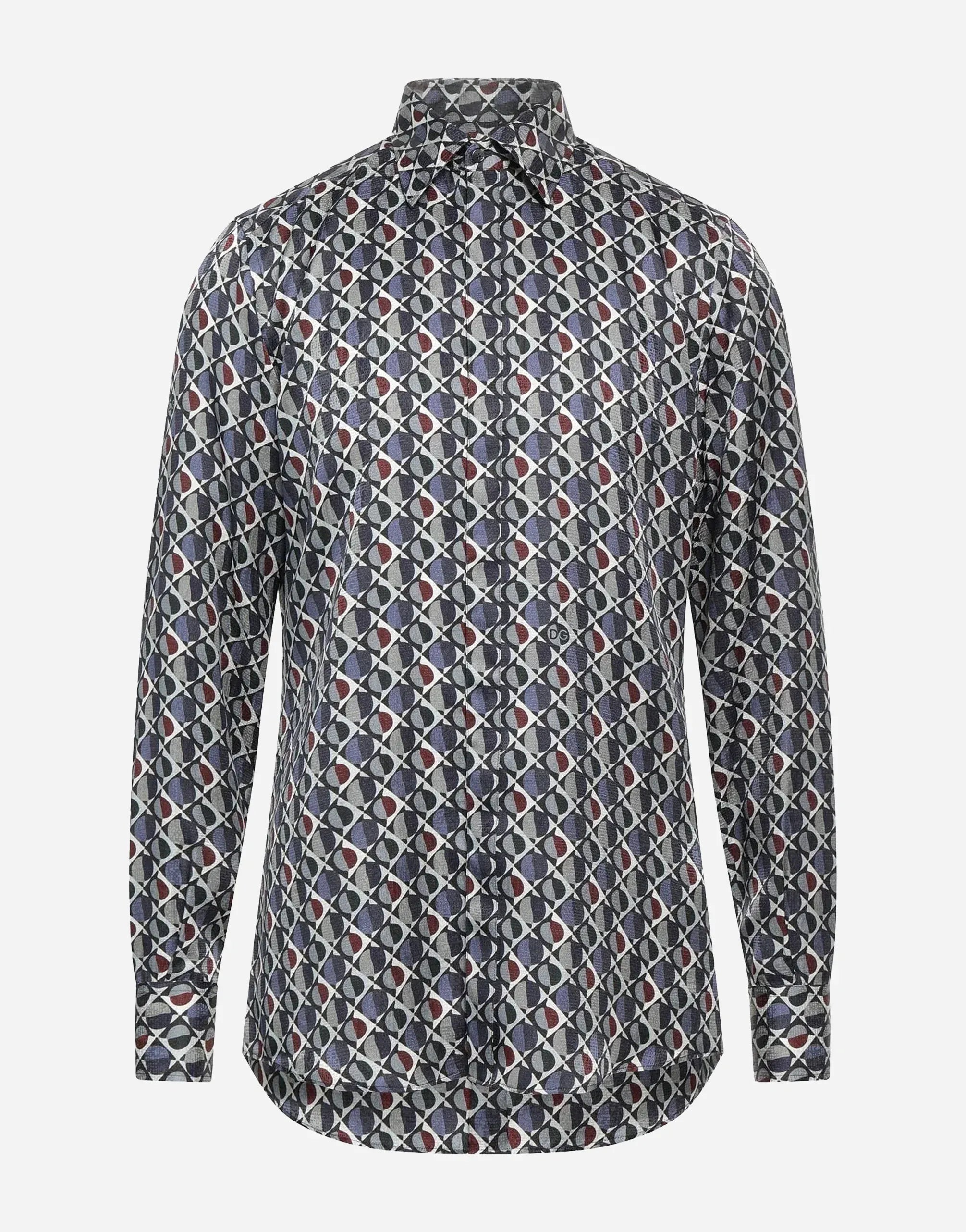 Dolce & Gabbana Geometric Optical Print Shirt
