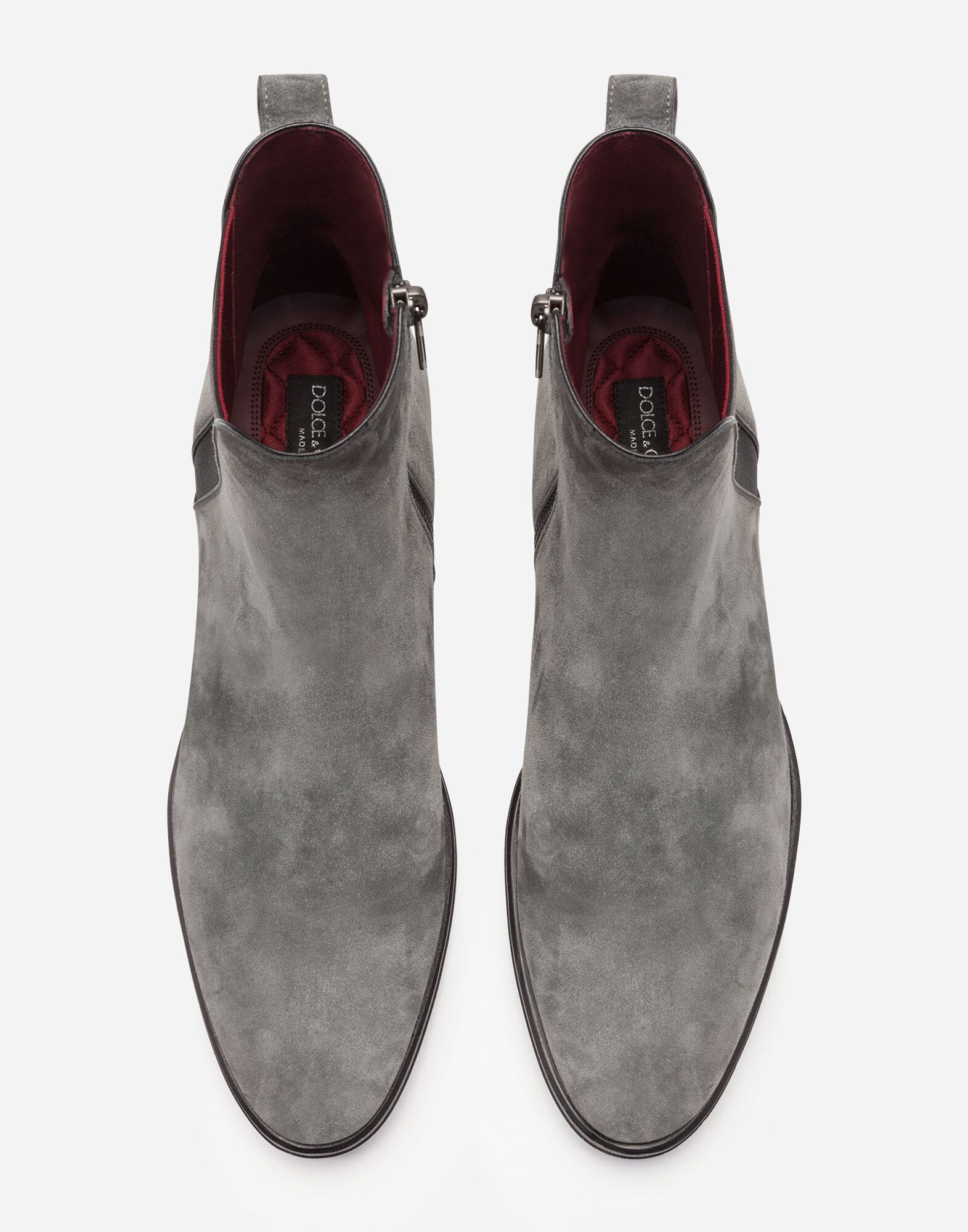 Dolce & Gabbana Dolce & Gabbana Giotto Velvet Chelsea Boots