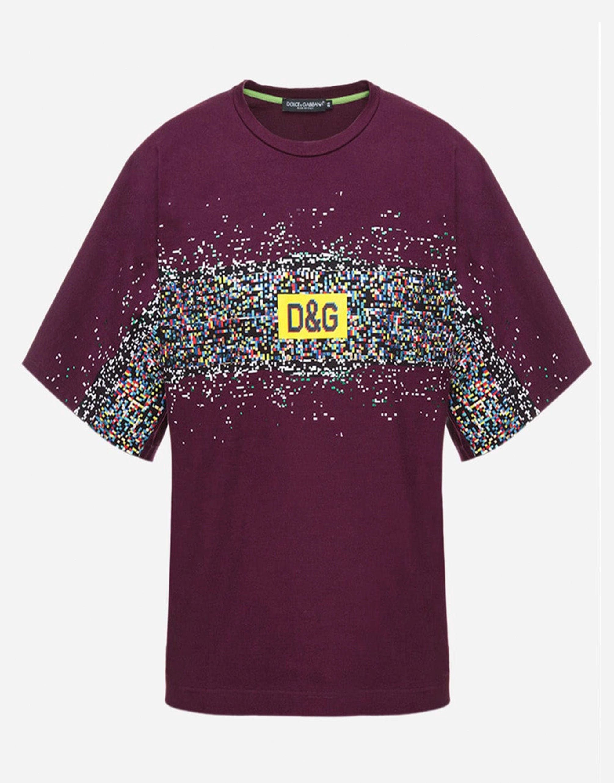 Dolce & Gabbana Glitch-Print T-Shirt