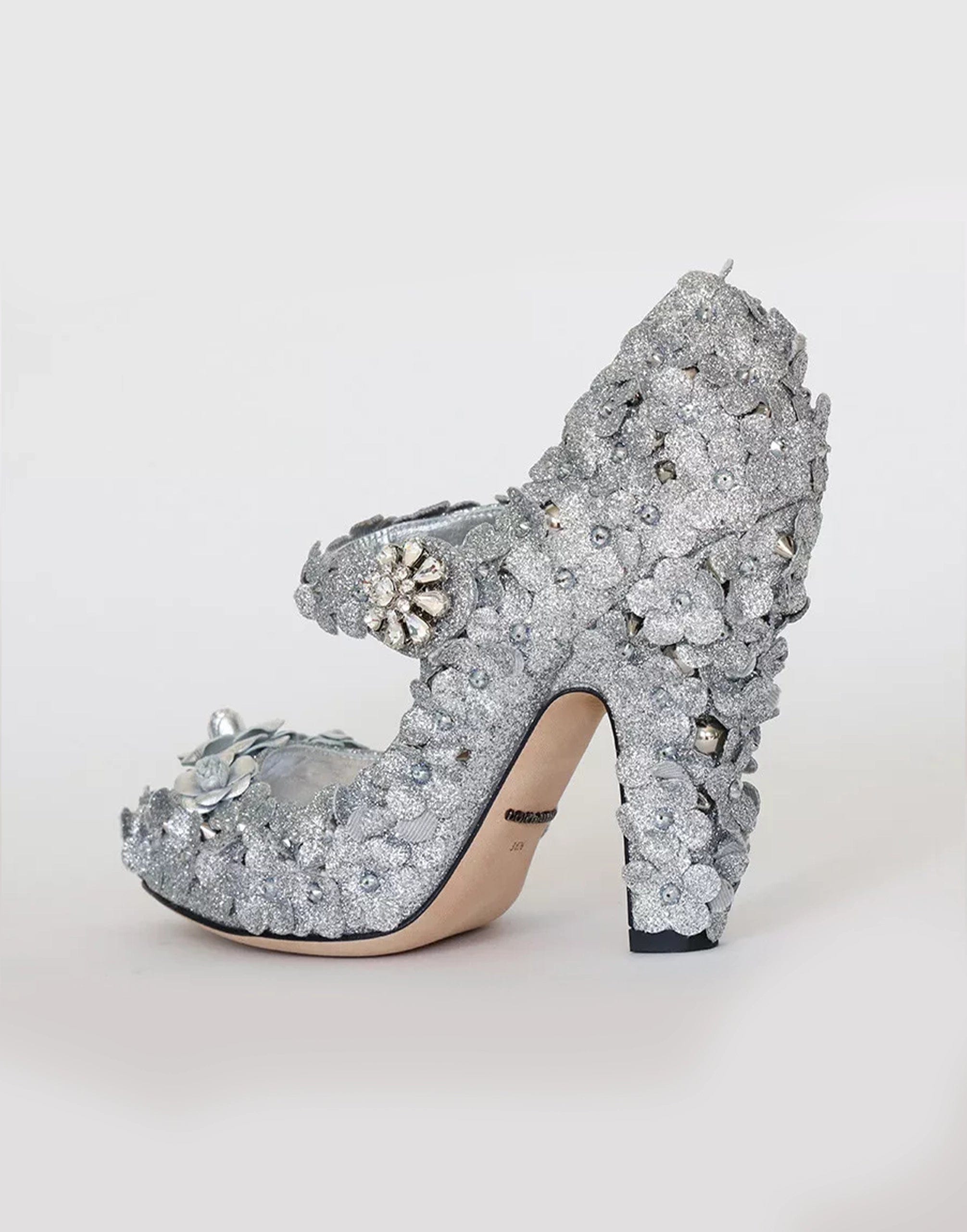 Dolce & Gabbana Glitter Mary Jane Pumps