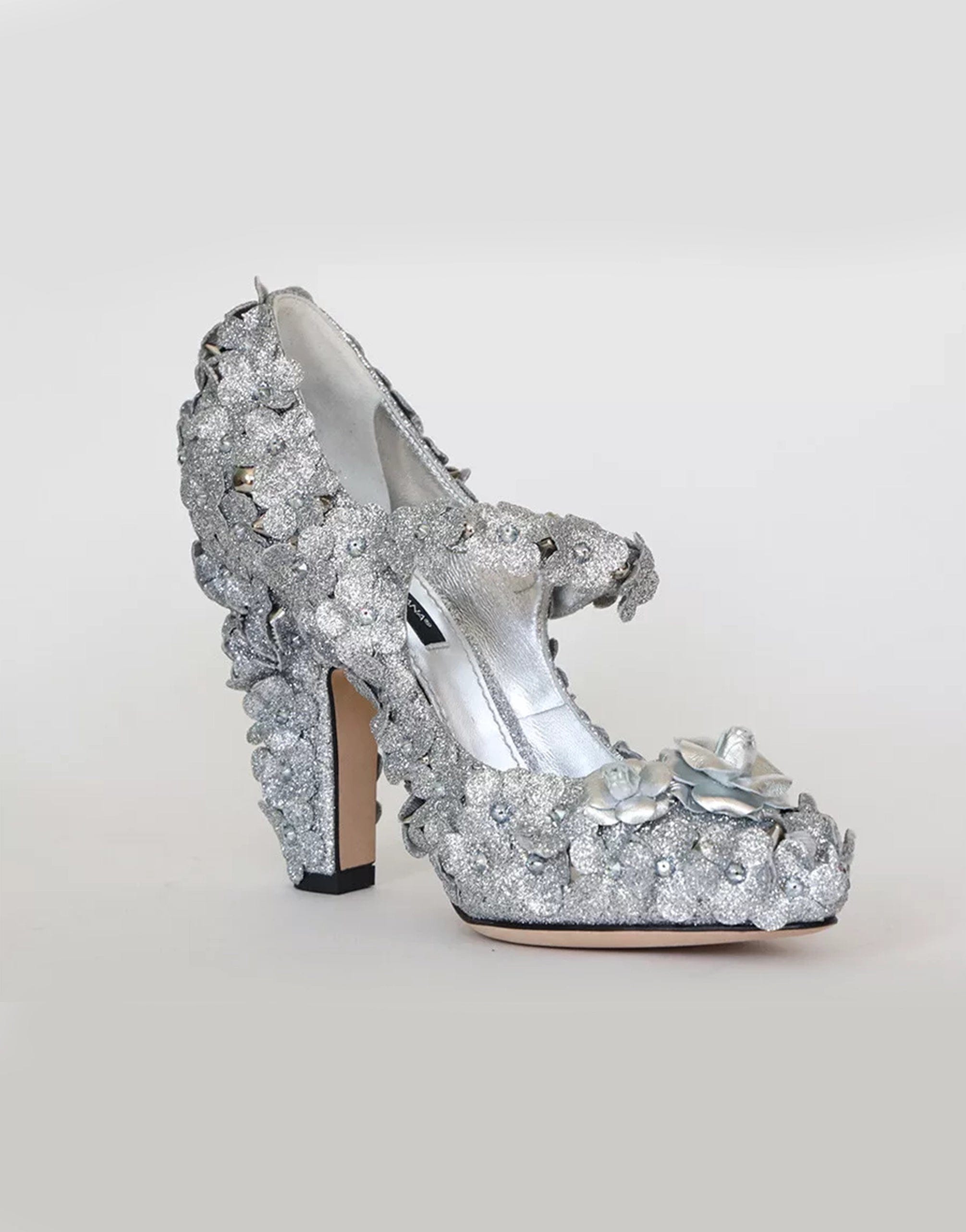 Dolce & Gabbana Glitter Mary Jane Pumps