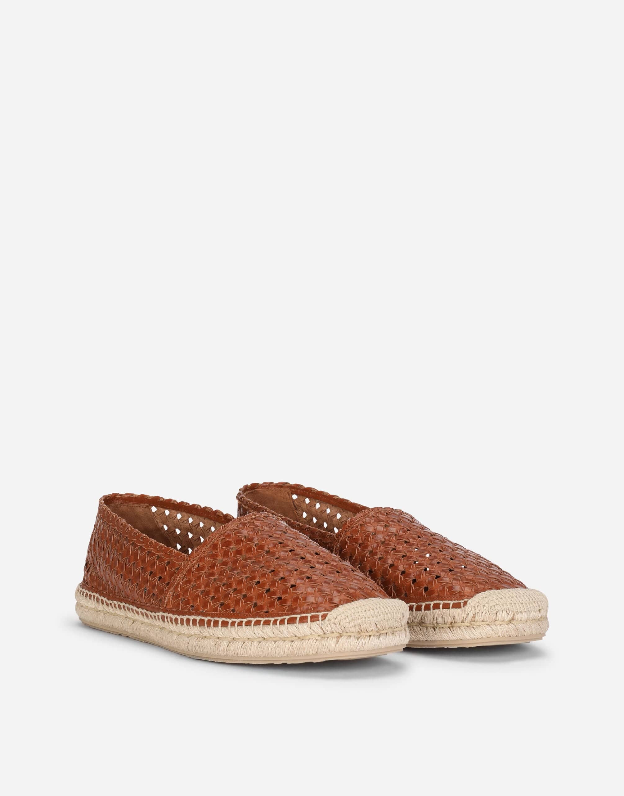 Dolce & Gabbana Goatskin Woven Espadrilles